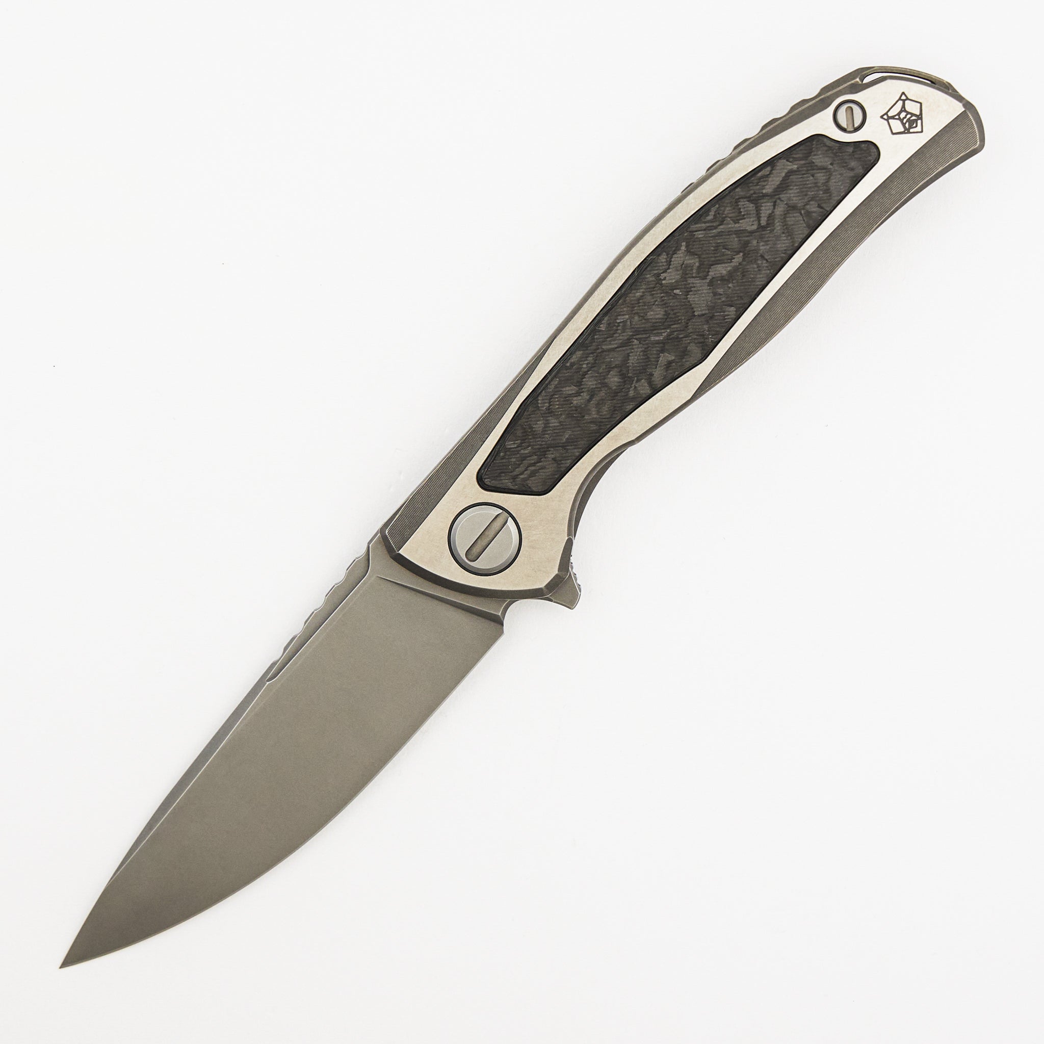 F95NL Gen. 5 - M390 Blade - Titanium Handle - Black TechnoCarbo Inlays - MRBS