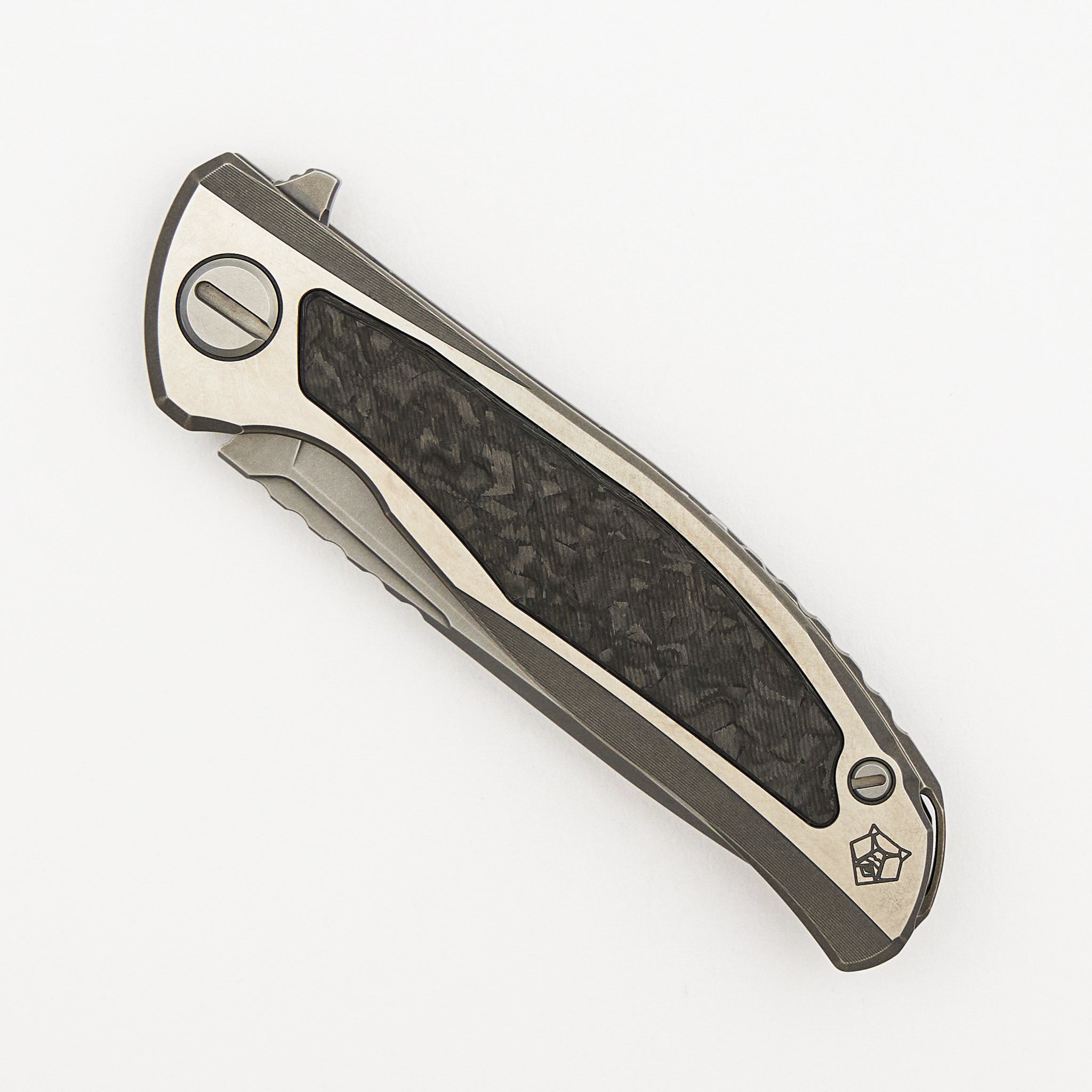 F95NL Gen. 5 - M390 Blade - Titanium Handle - Black TechnoCarbo Inlays - MRBS