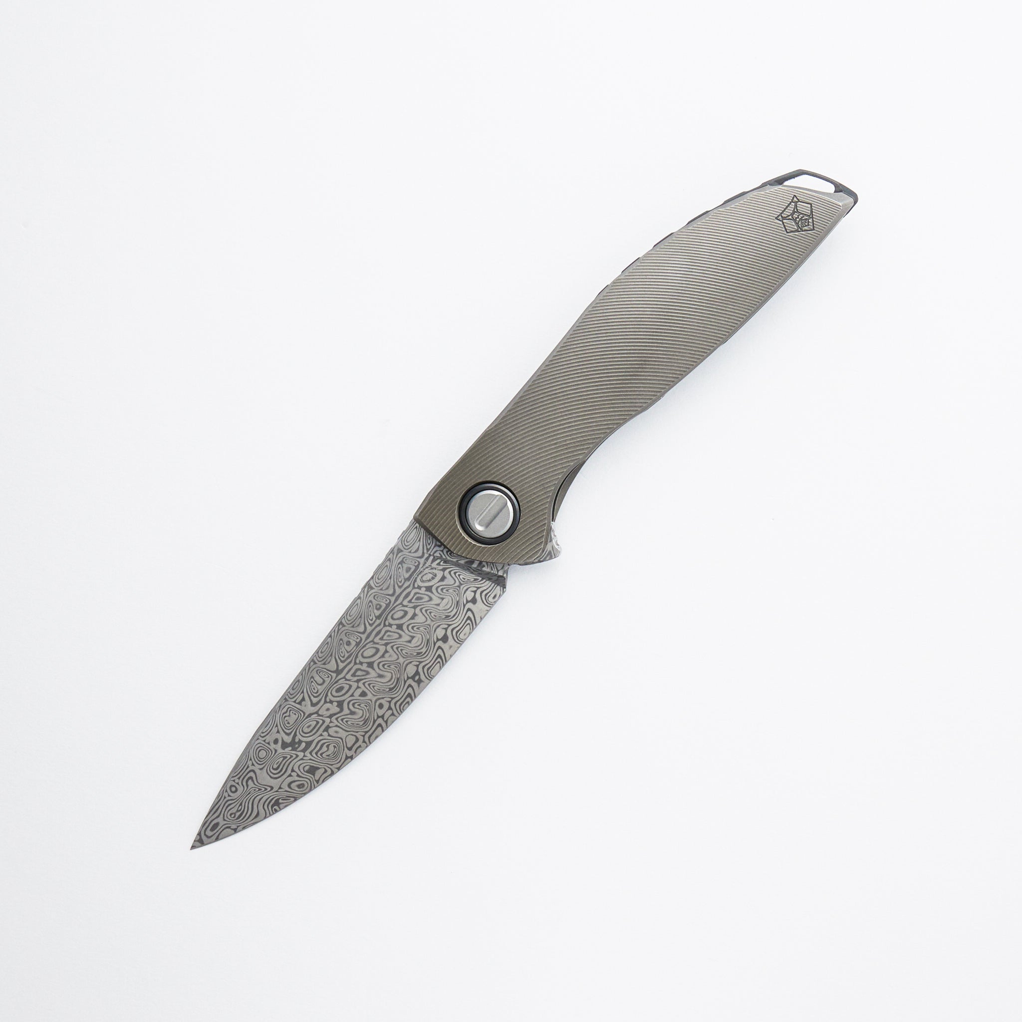 NeOn Custom Division - Titanium Handle - Damasteel Blade - SRBS