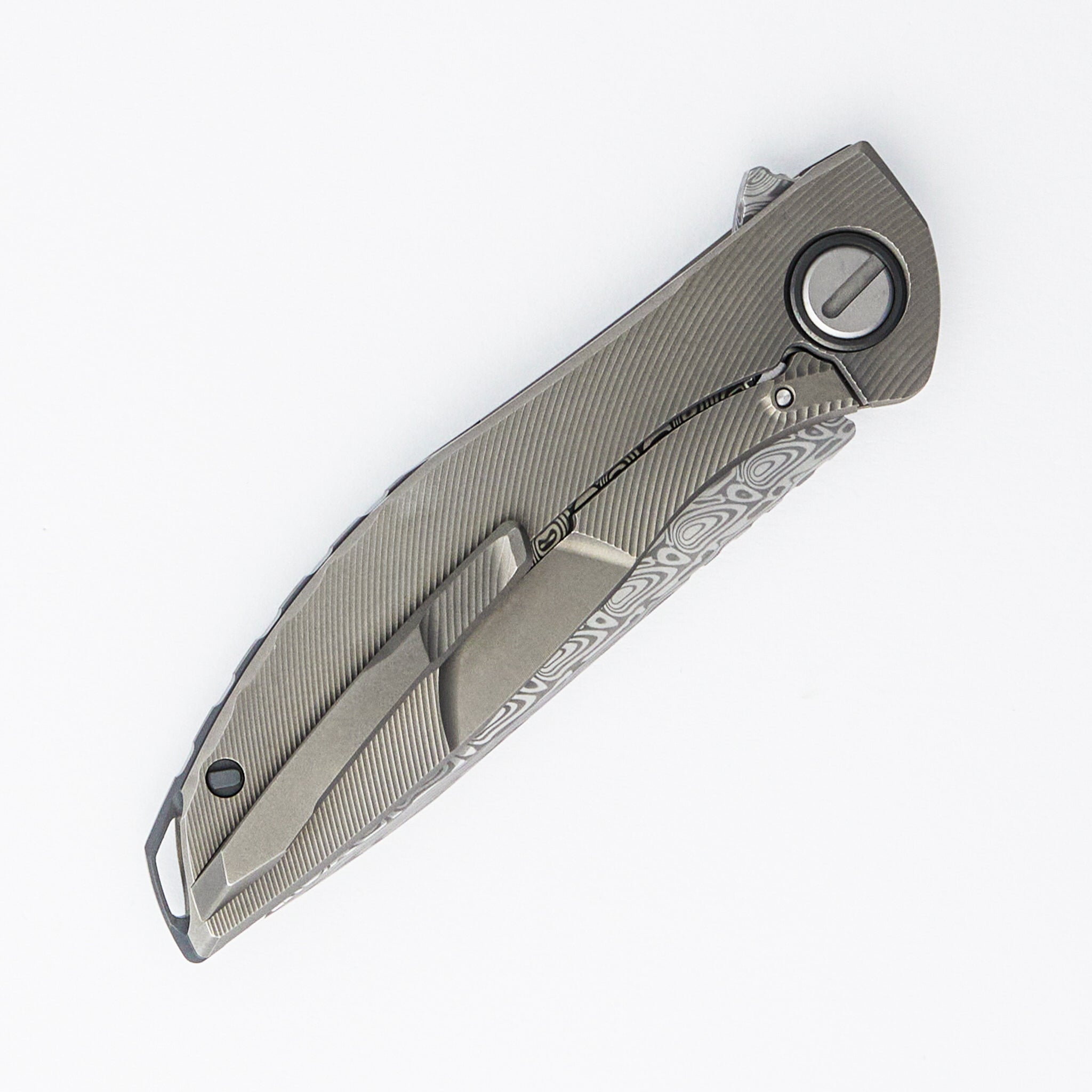 NeOn Custom Division - Titanium Handle - Damasteel Blade - SRBS