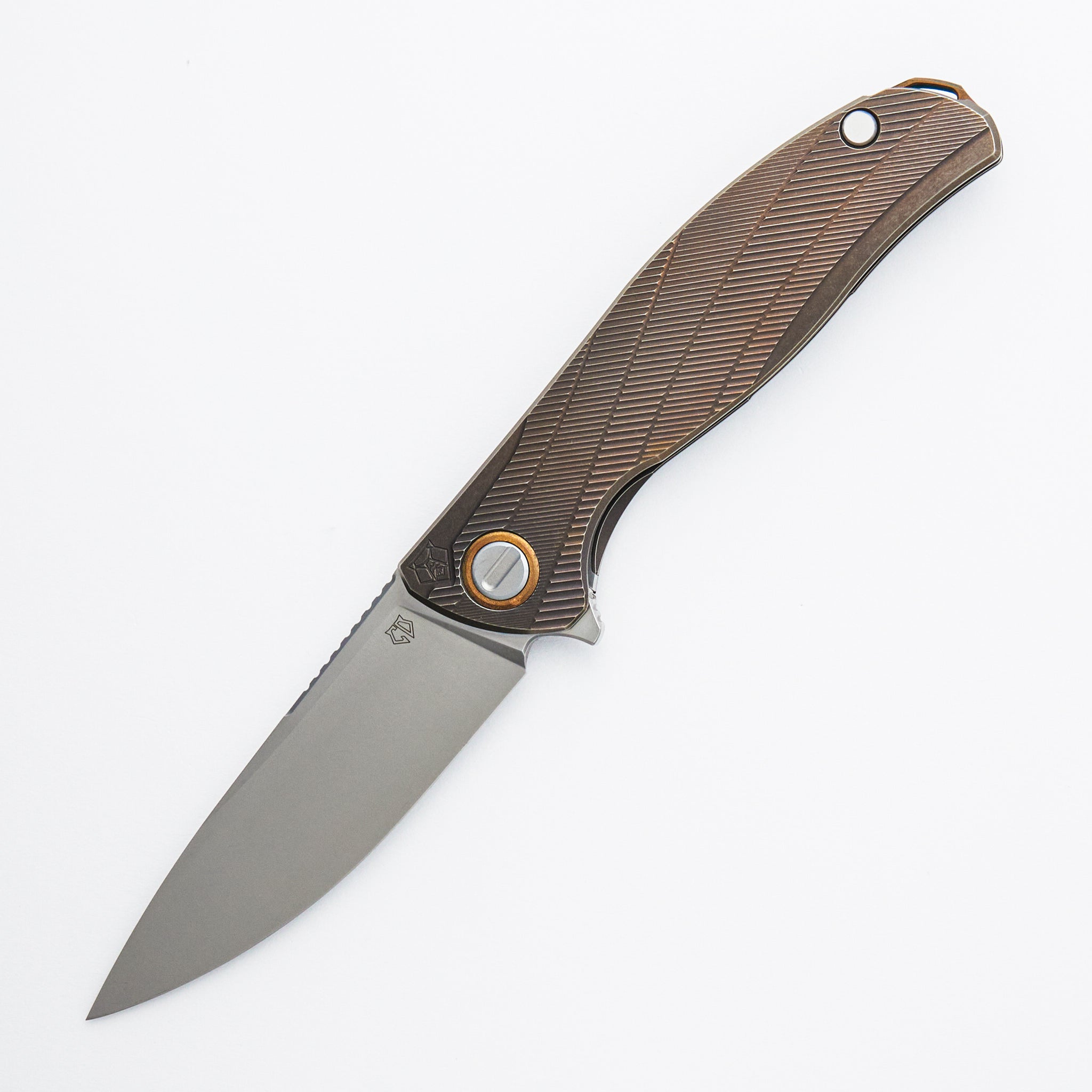 F95 Antique Custom Division - Titanium Handle - S90V Blade - RBS