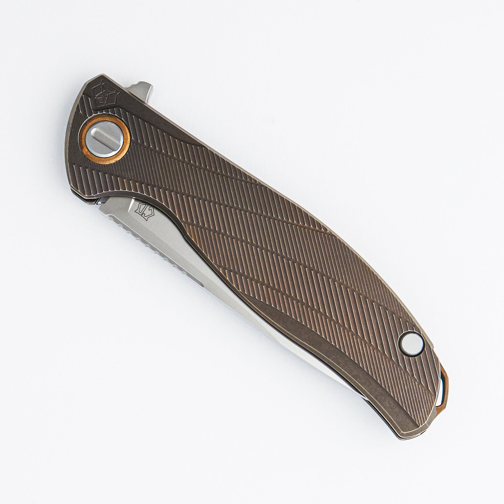 F95 Antique Custom Division - Titanium Handle - S90V Blade - RBS