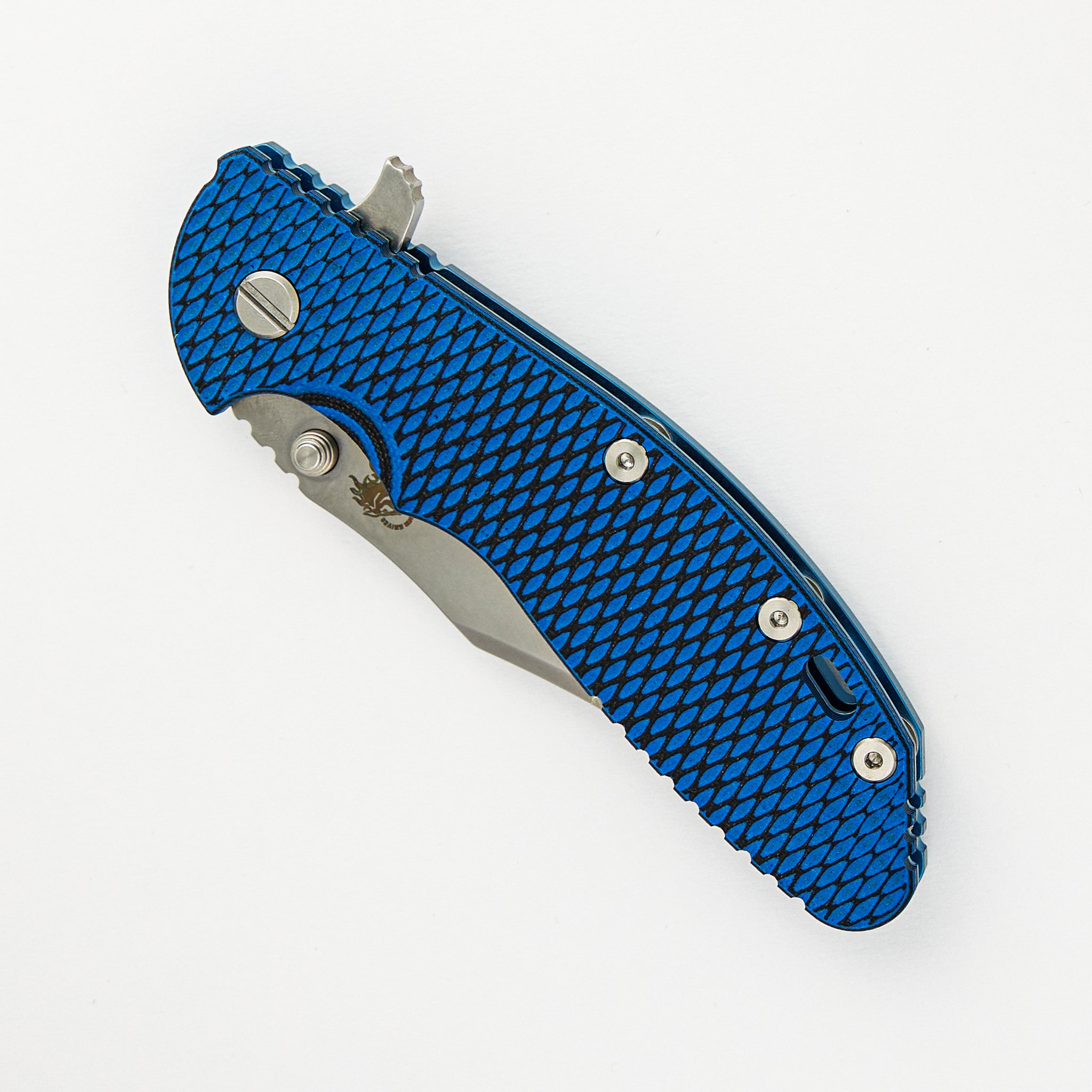 XM-24 4.0″ – Bowie CPM 20CV Blade – Tri-Way – Stonewash Blue – Blue/Black G10