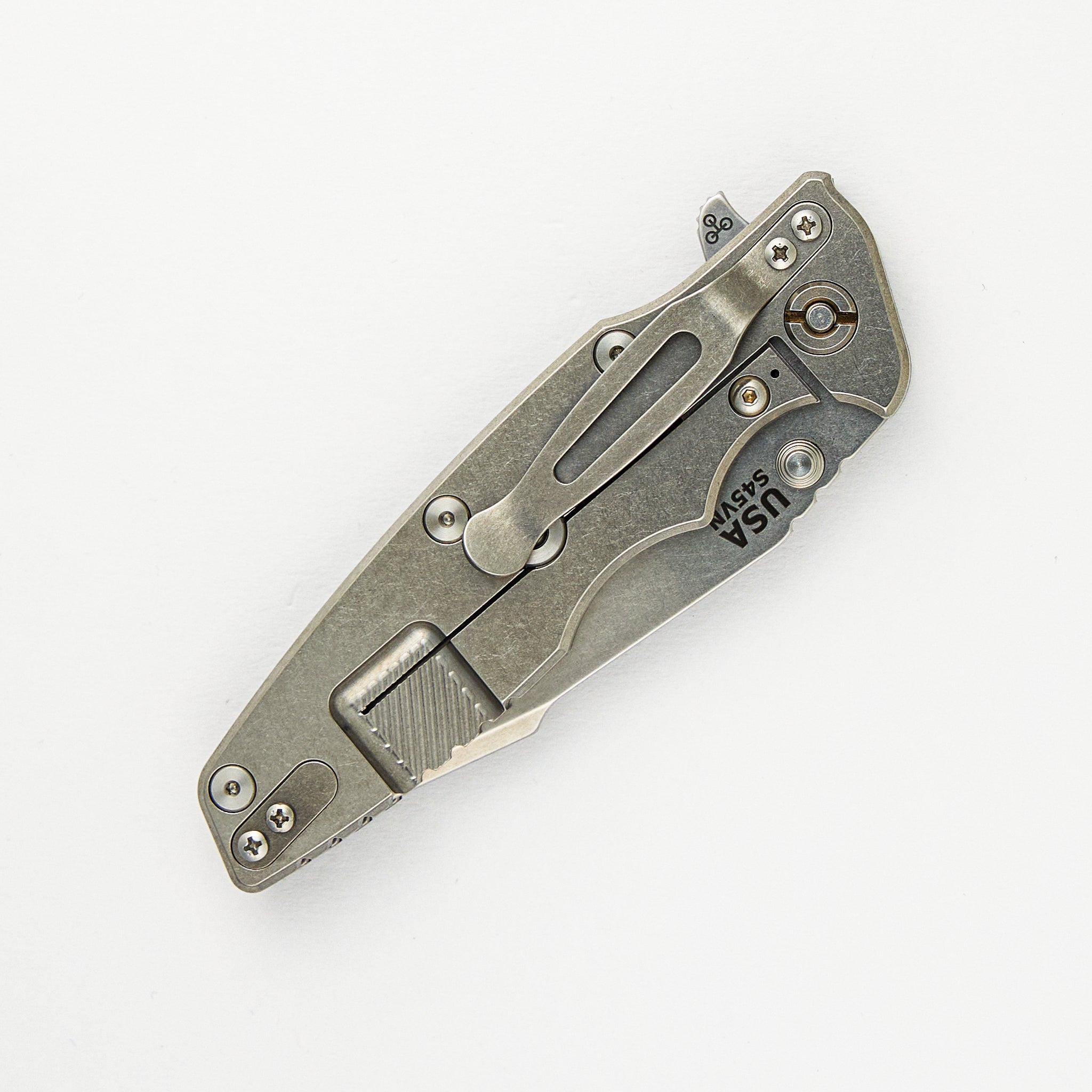 Hinderer Knives Eklipse 3.5" S45VN Harpoon Tanto Tri-Way Stonewash Black G10