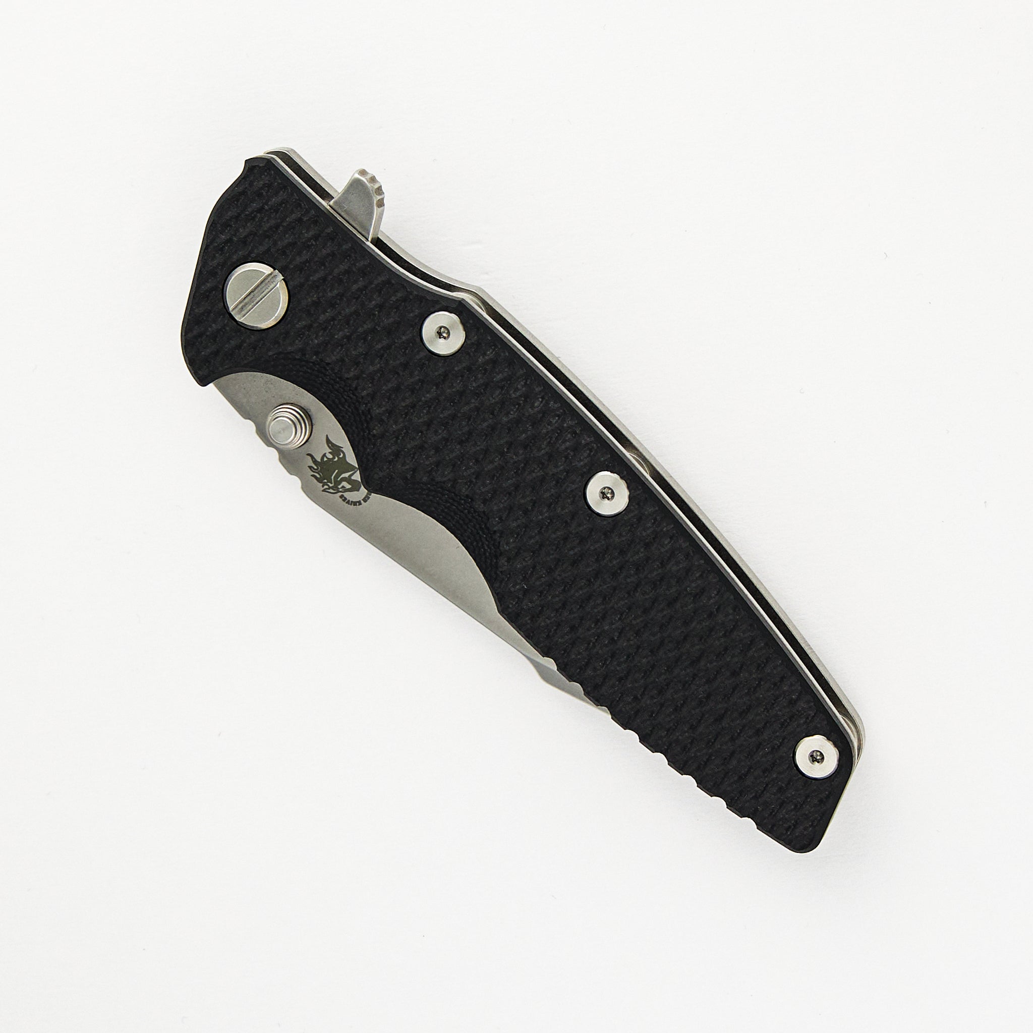 Hinderer Knives Eklipse 3.5" S45VN Harpoon Tanto Tri-Way Stonewash Black G10