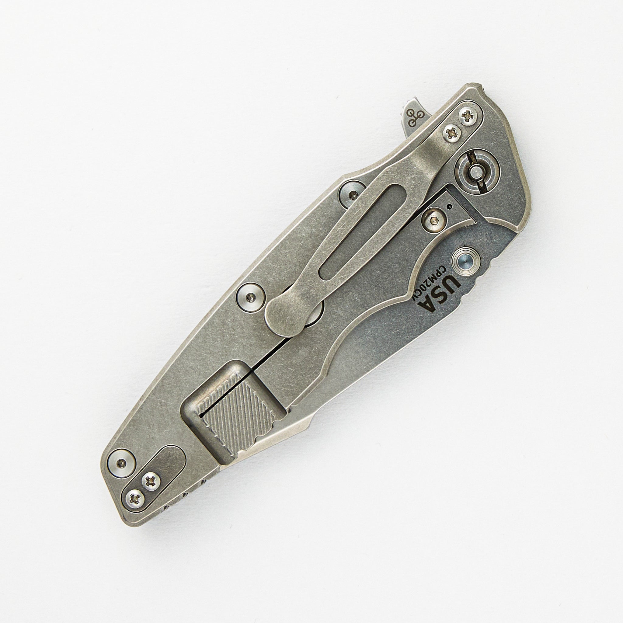 Hinderer Knives Eklipse 3.5" CPM 20CV Harpoon Spanto Tri-Way Stonewash Black G10