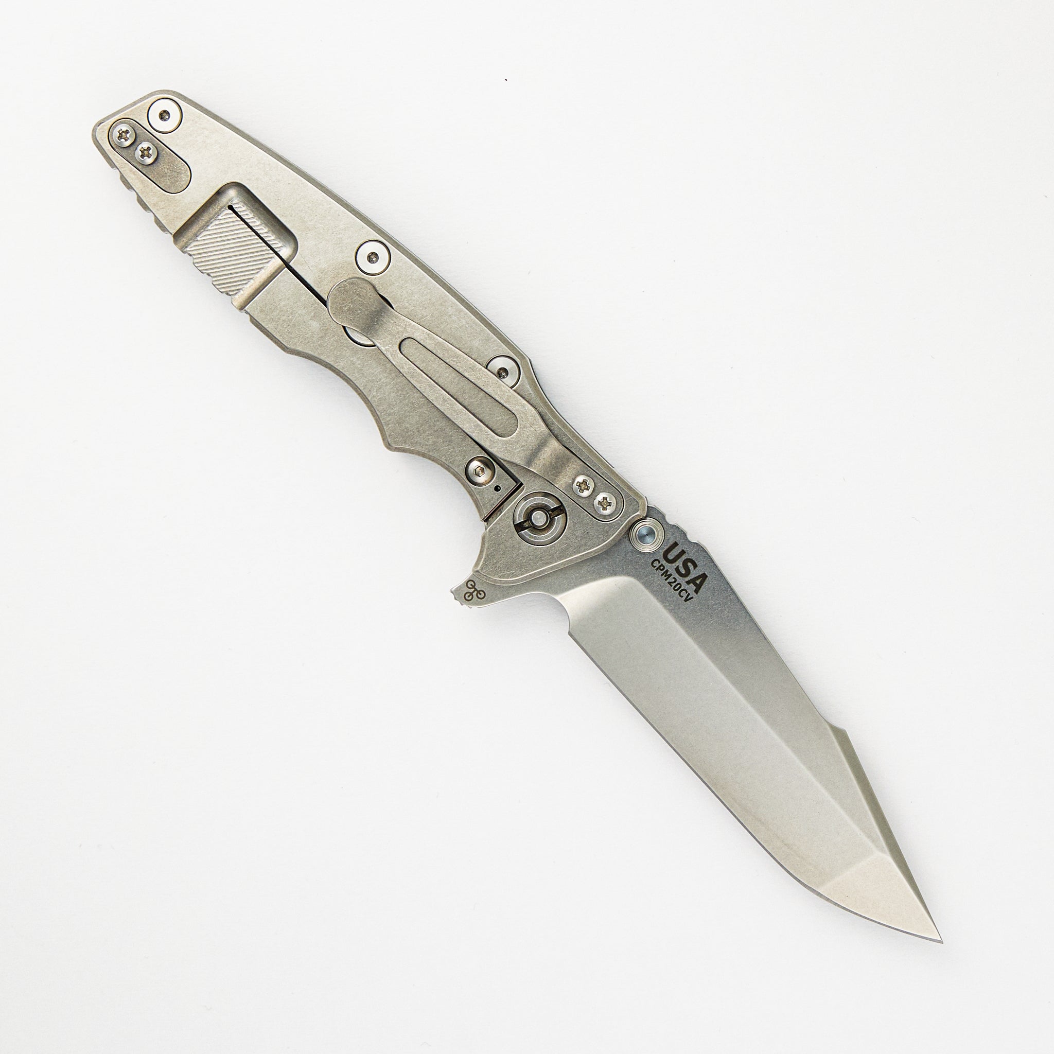 Eklipse 3.5" CPM 20CV Harpoon Spanto Tri-Way Stonewash Black G10