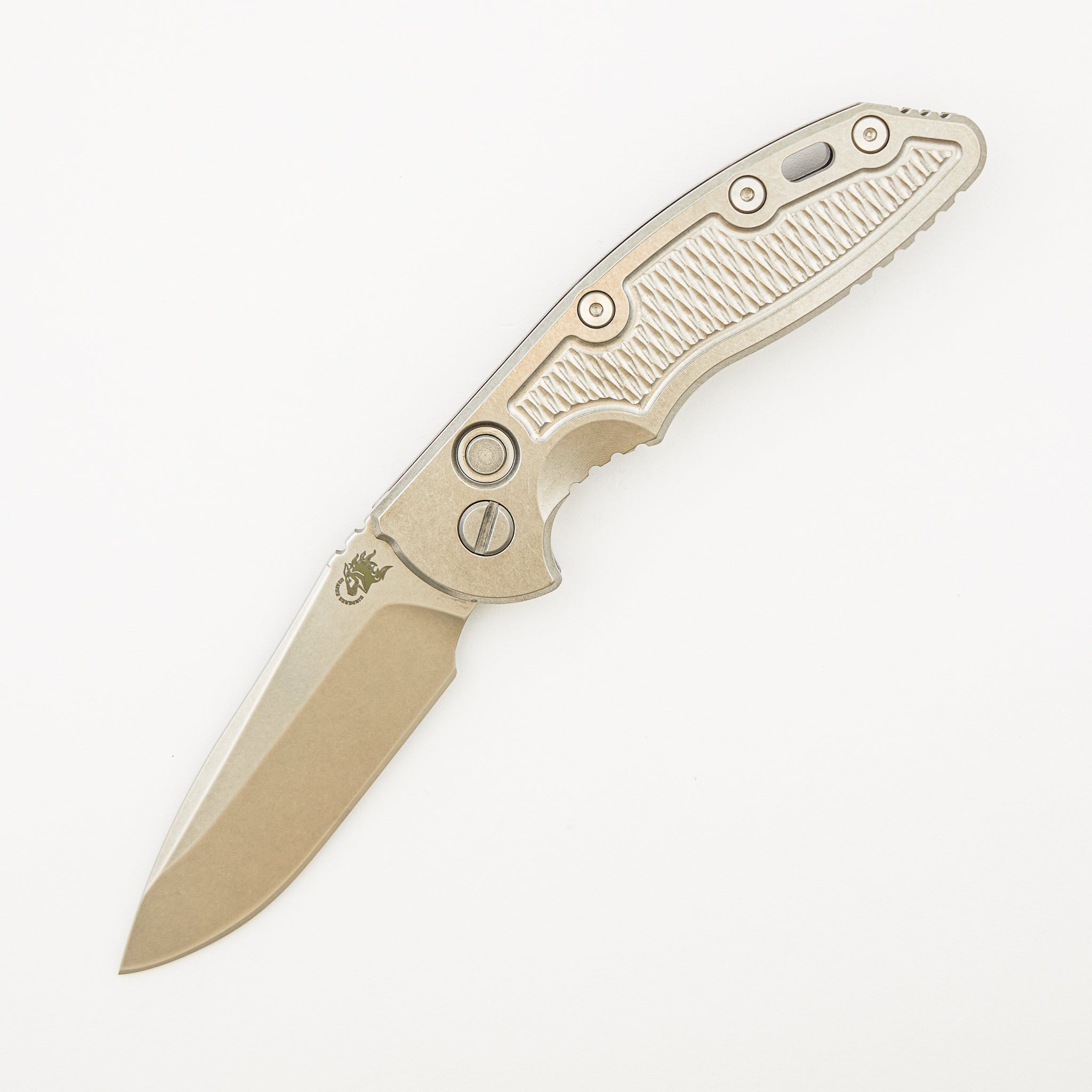 XM-18 3.5" Automatic - Spearpoint CPM 20CV Blade - Stonewash