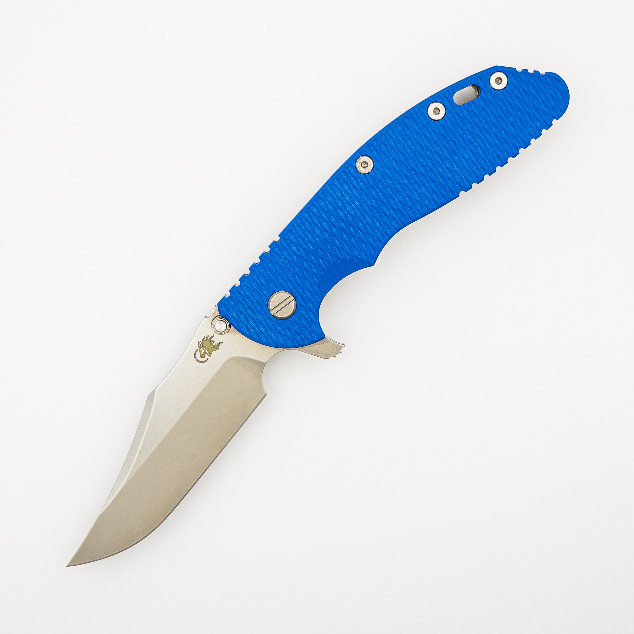 XM-24 4.0" - Bowie - Tri-Way - Stonewash - Blue G10