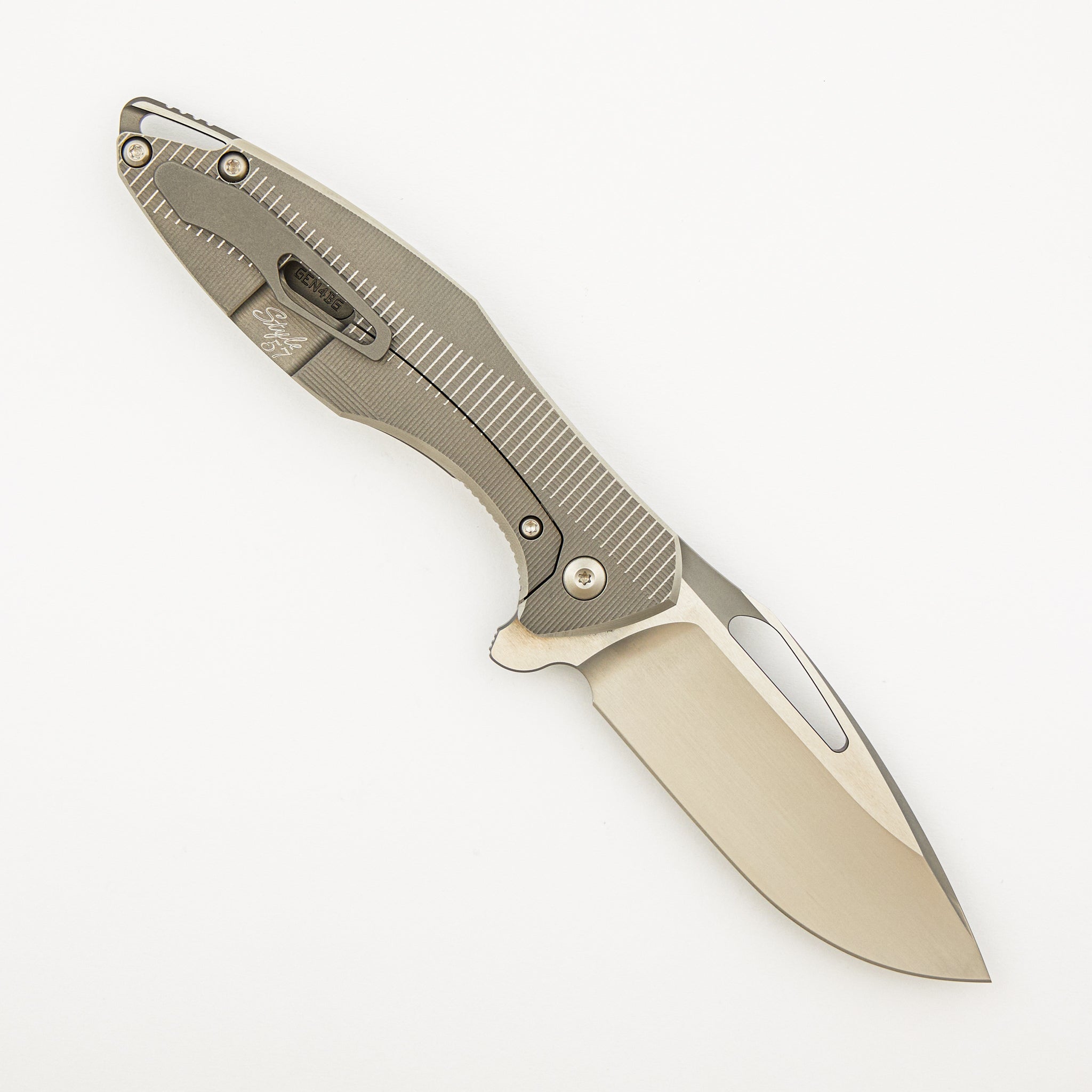 Arius - Style 57 - Titanium Handle - M390 Blade