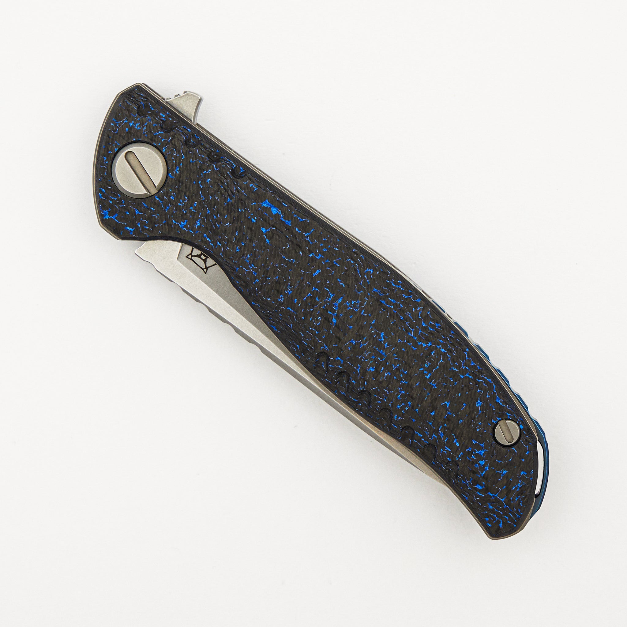 F3 NS - M390 Blade - Blue Carbon Fiber Handle - MRBS