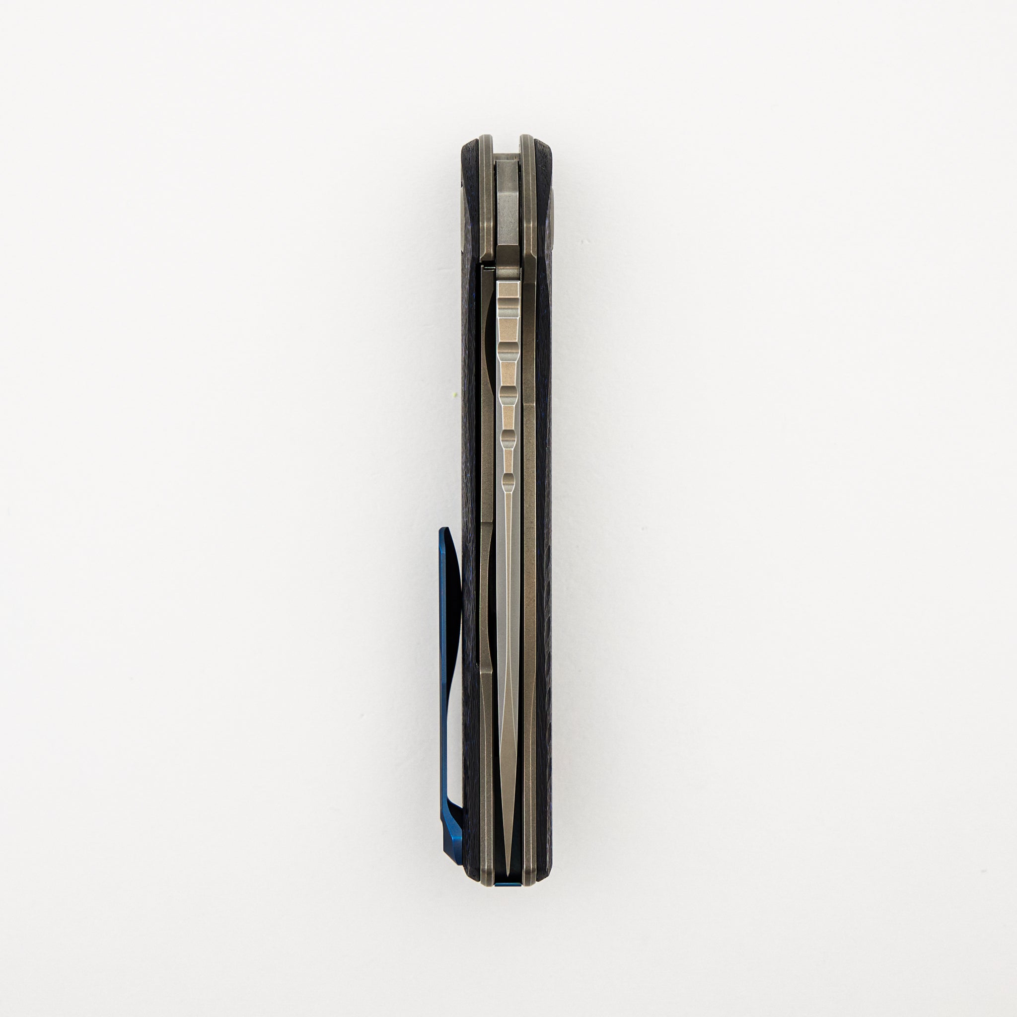F3 NS - M390 Blade - Blue Carbon Fiber Handle - MRBS