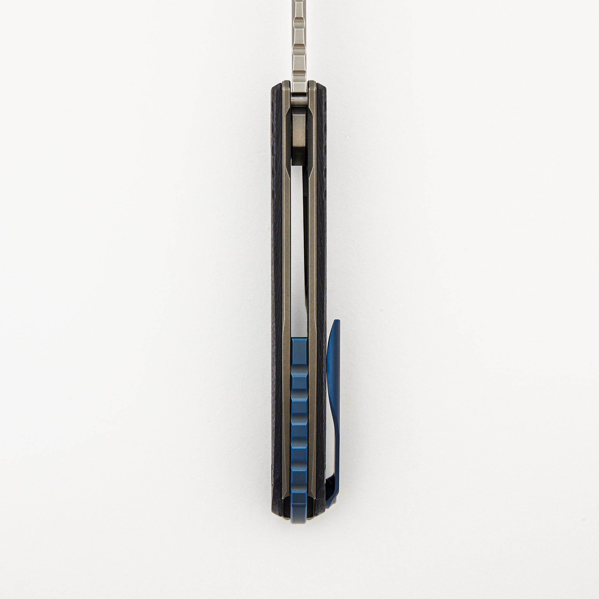 F3 NS - M390 Blade - Blue Carbon Fiber Handle - MRBS