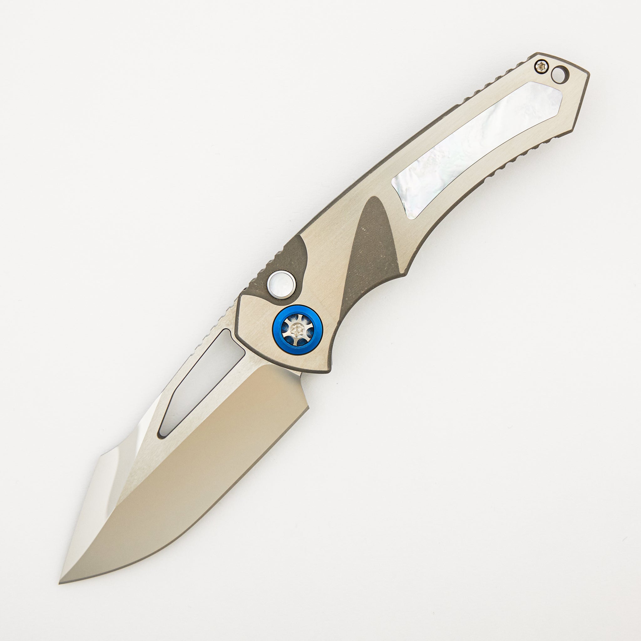 Pariah Manual - S/E Mirror Polish Hefted Titanium Chassis W/ MOP Inlays S/N 0023