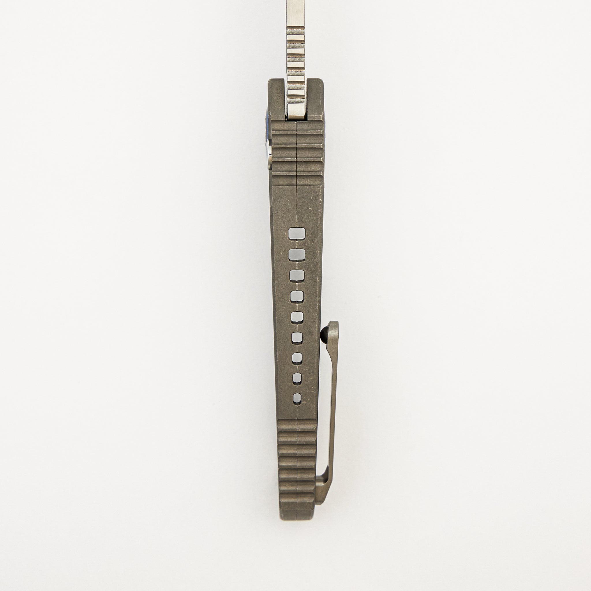 Pariah Manual - S/E Mirror Polish Hefted Titanium Chassis W/ MOP Inlays S/N 0023