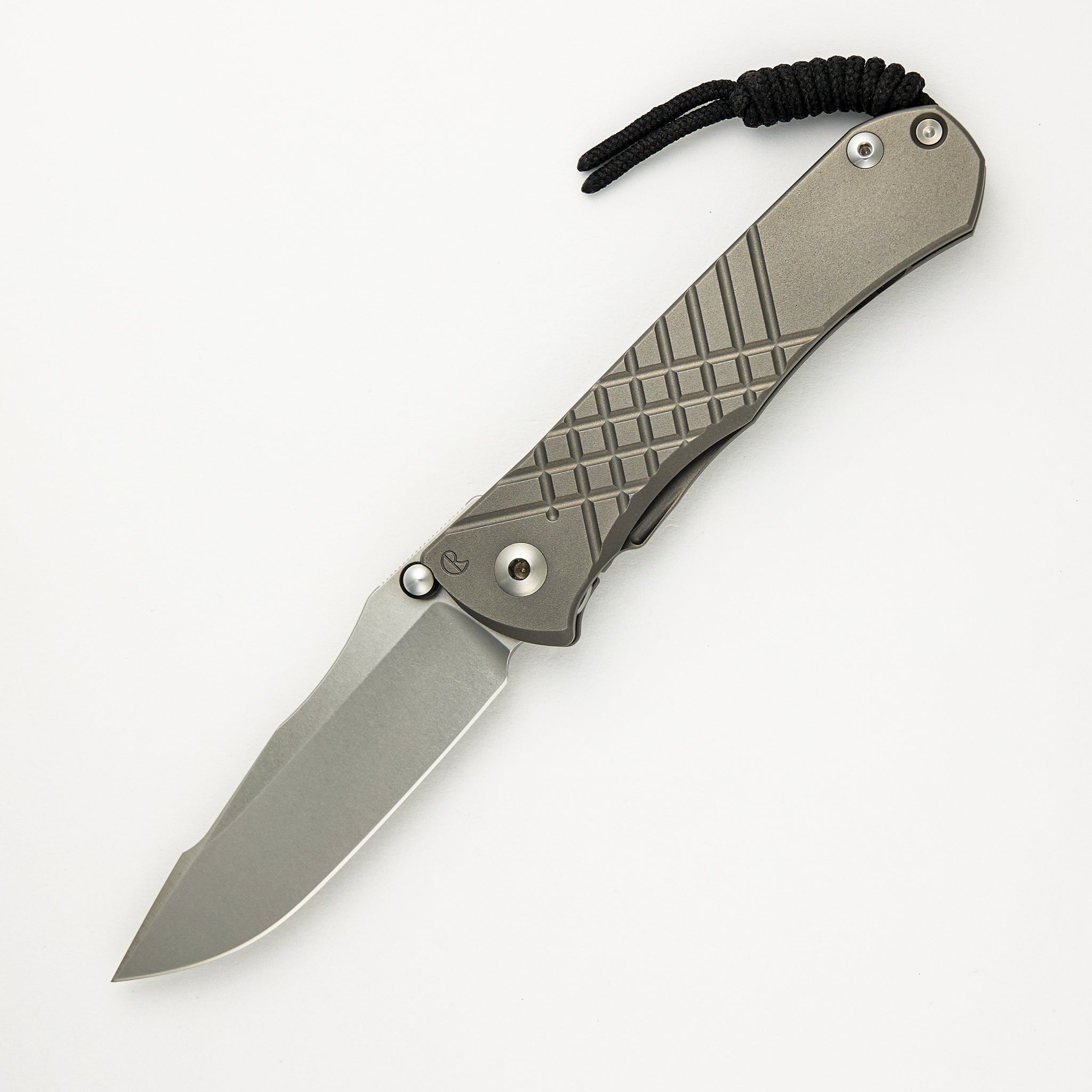 Chris Reeve Umnumzaan - Drop Point S35VN Blade - Glass Blasted Titanium Handle