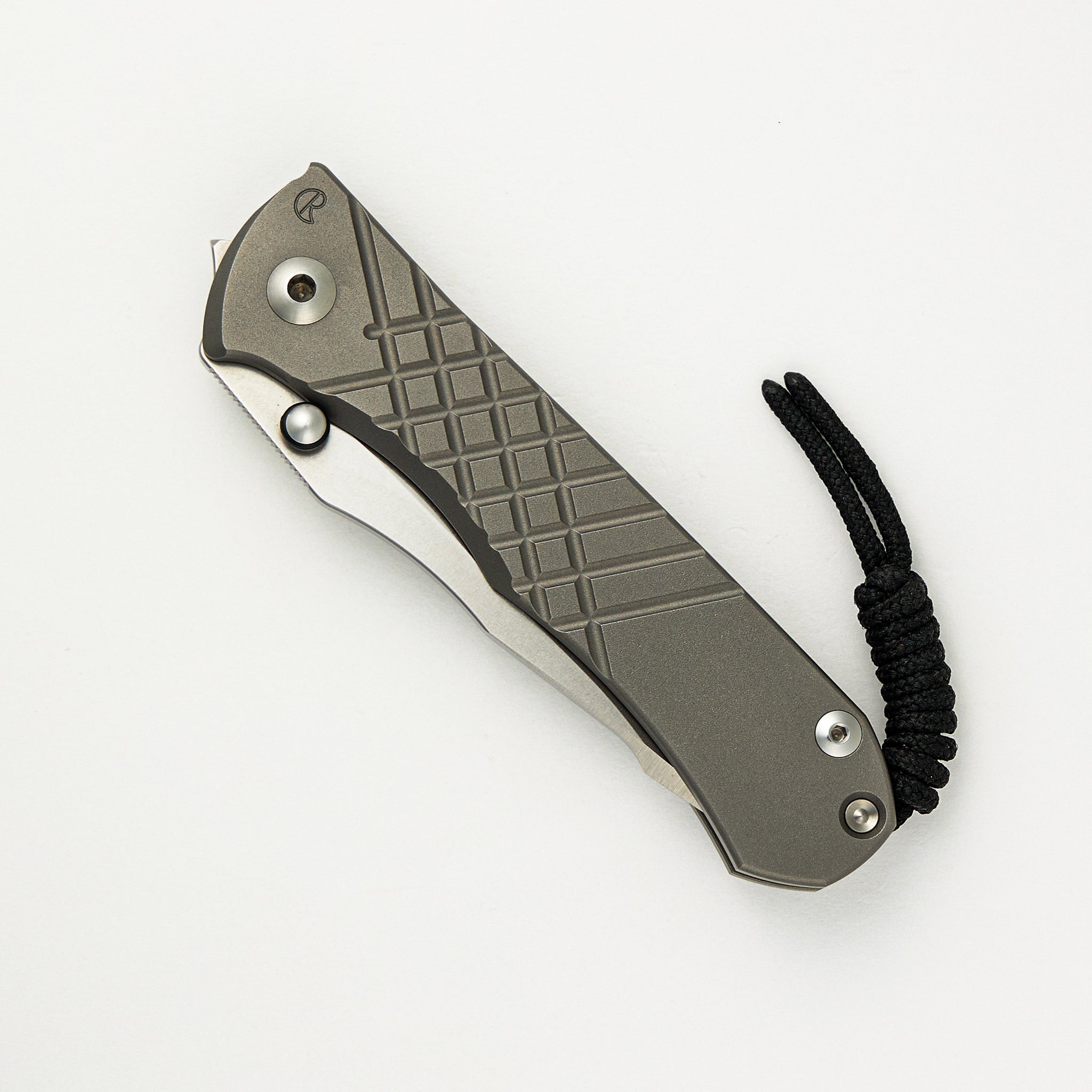 Chris Reeve Umnumzaan - Drop Point S35VN Blade - Glass Blasted Titanium Handle