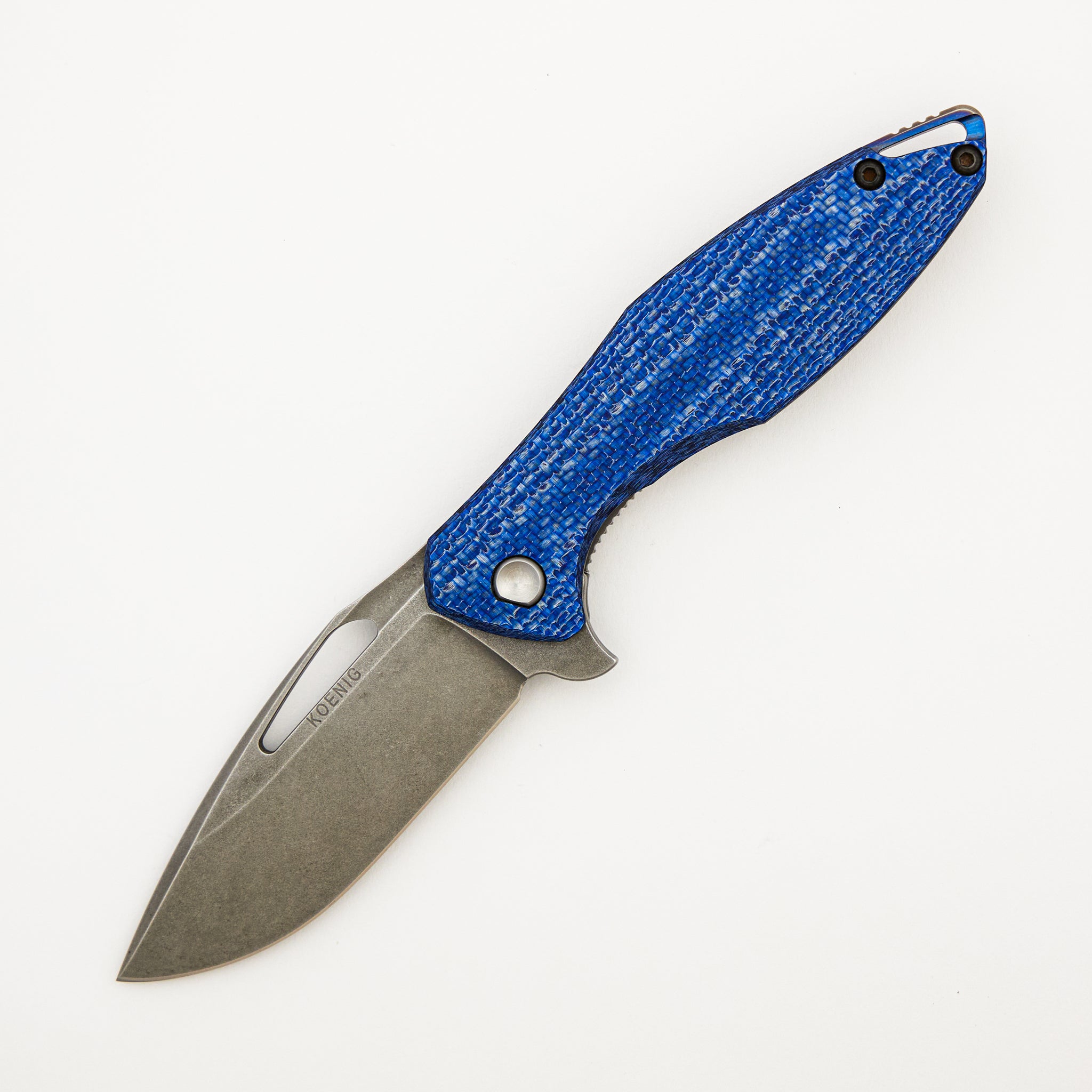Arius - Titanium/Blue Twill Handle - CTS-XHP Blade