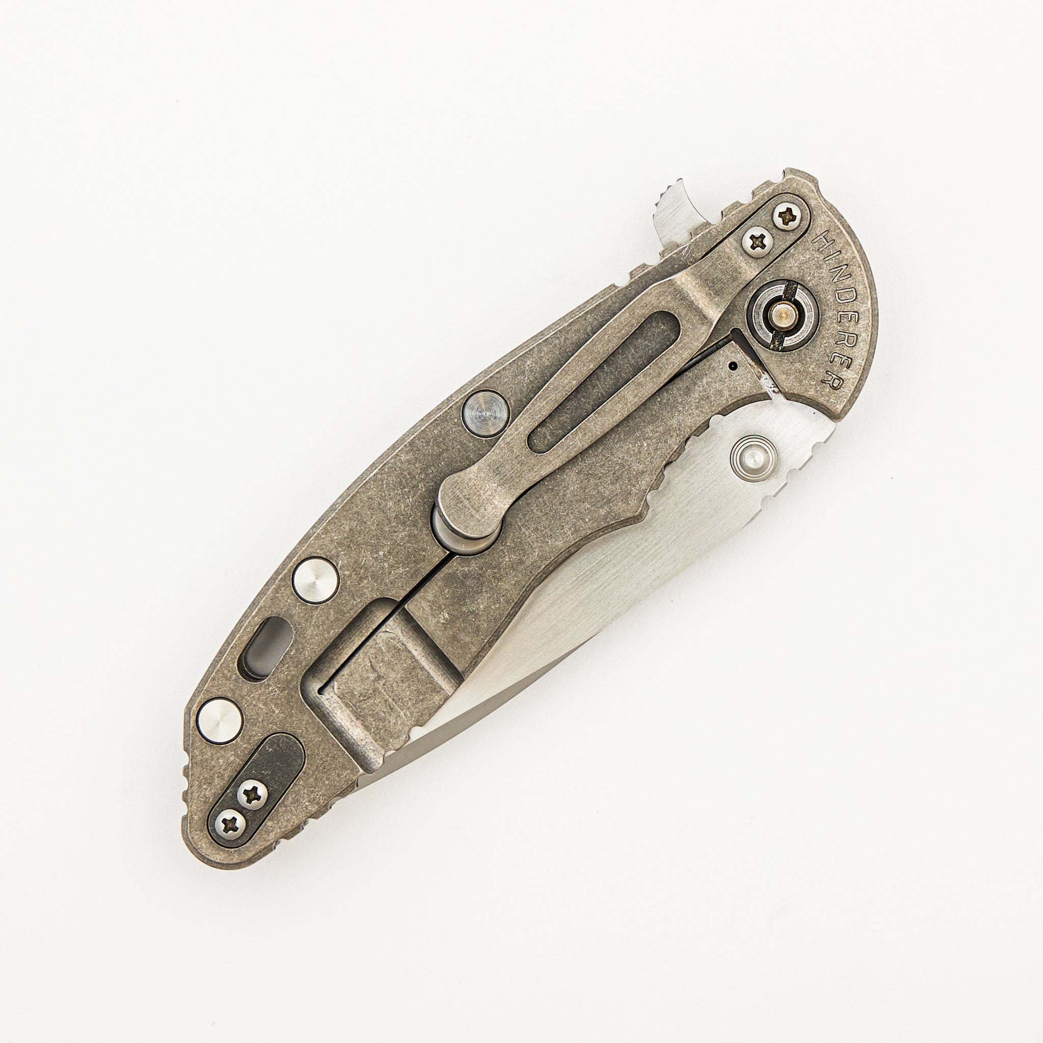 Custom XM-18 - Gen. 4 - Spanto Blade - Textured Titanium Handle