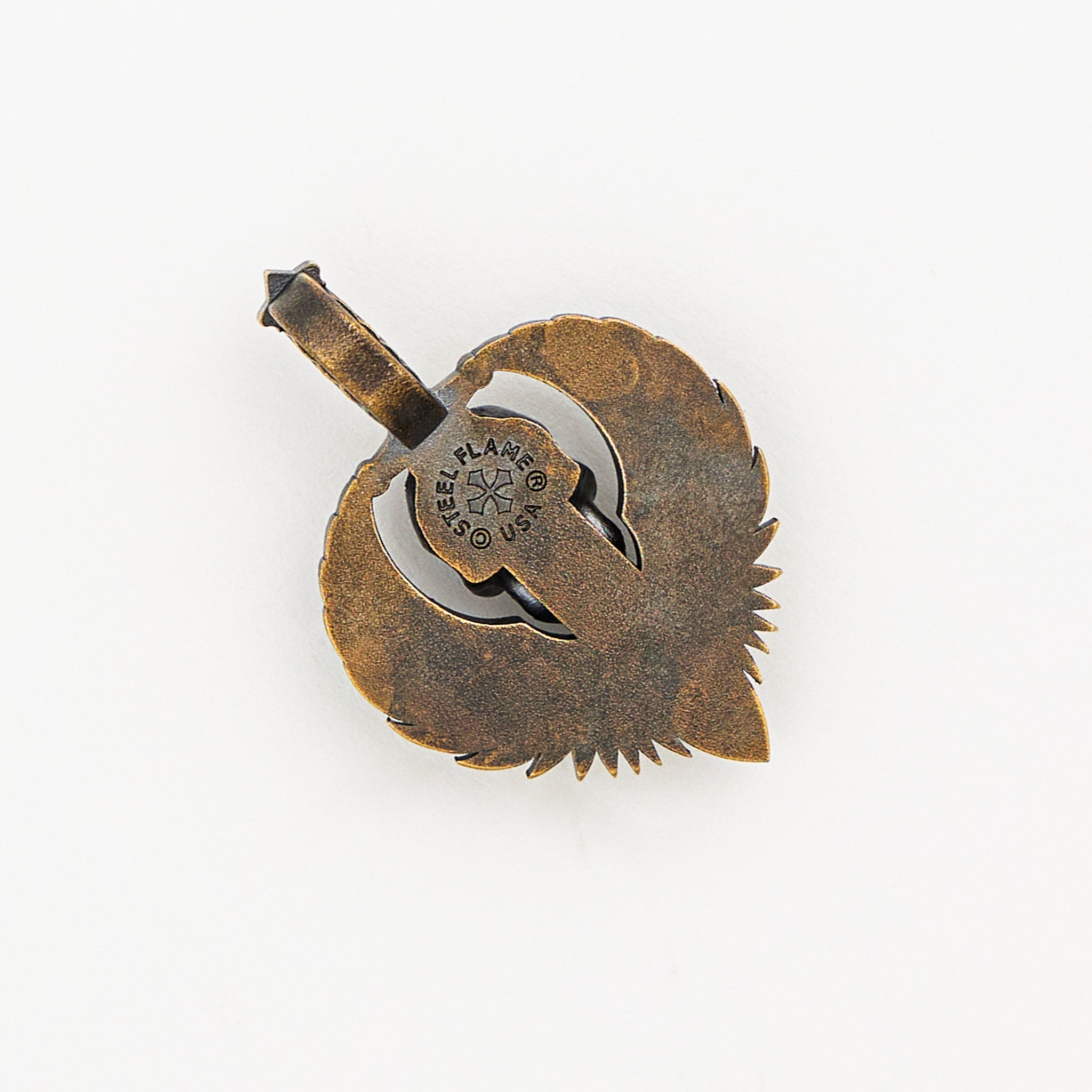 Large Royal Bronze Vigilant Guardian Pendant V2 W/ Red Eyes