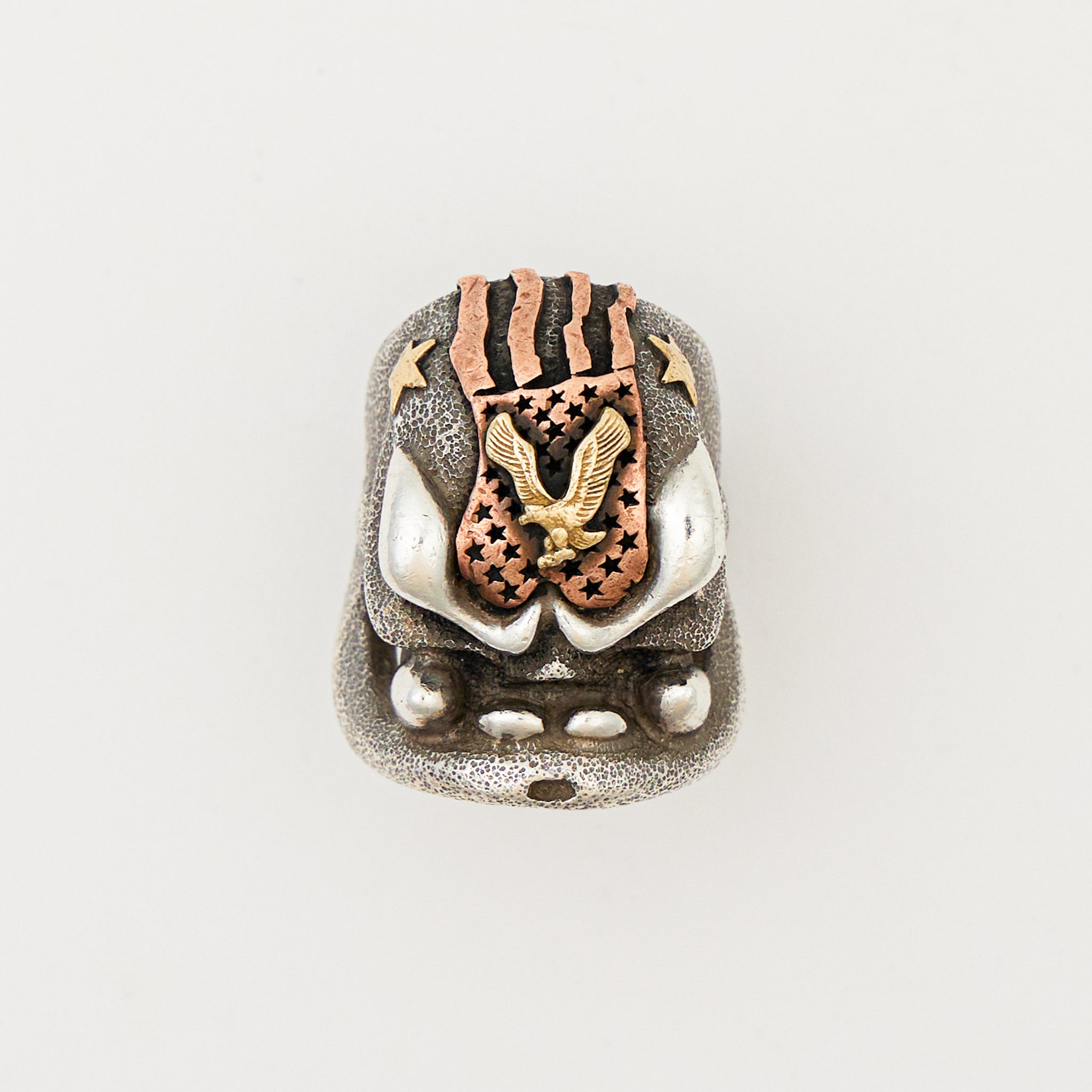 Custom MotherFucker Puncher Ring - Sterling Silver/Copper/Brass - Size 11.5
