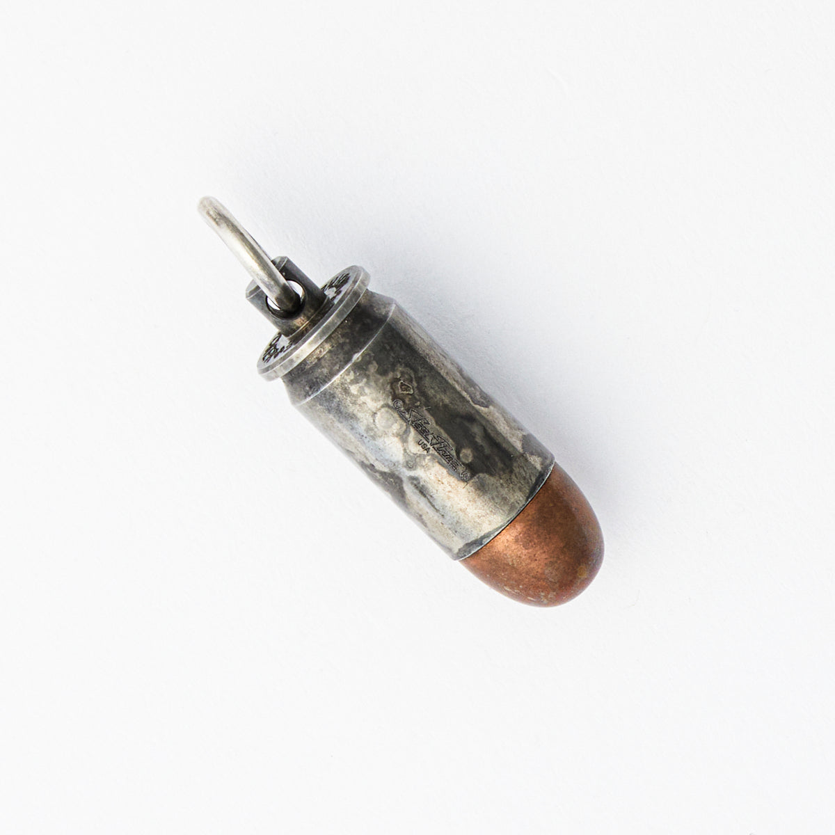 45 ACP Silver Darkness Reliquary Stash Can Pendant