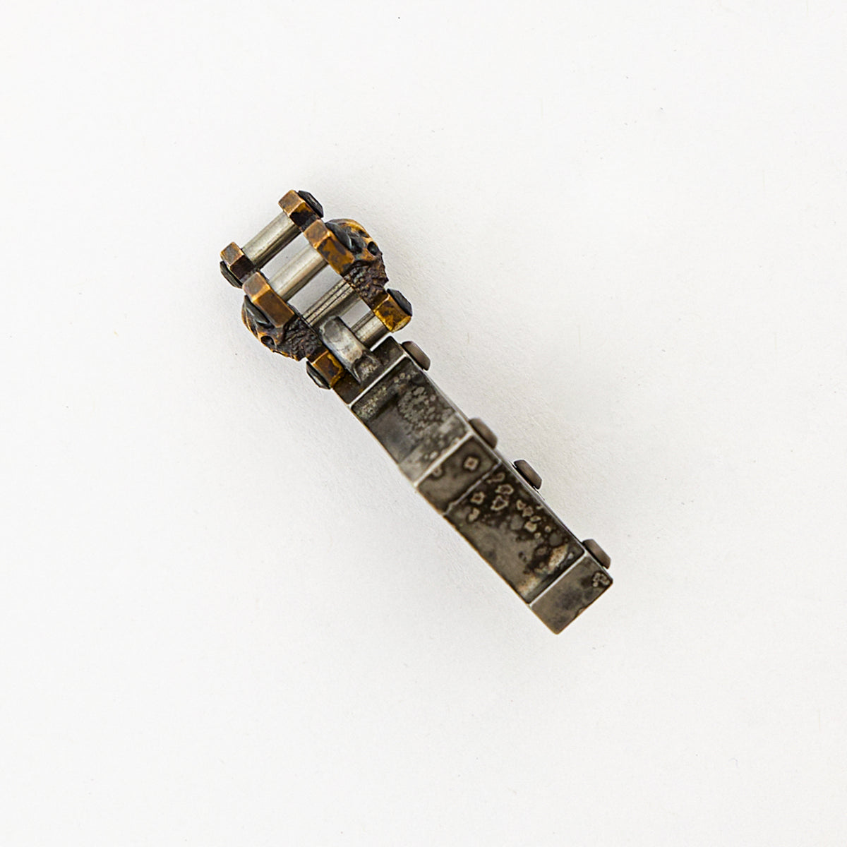 Royal Bronze Warrior Killbox W/ Dog Tag Holder Warrior Pendant