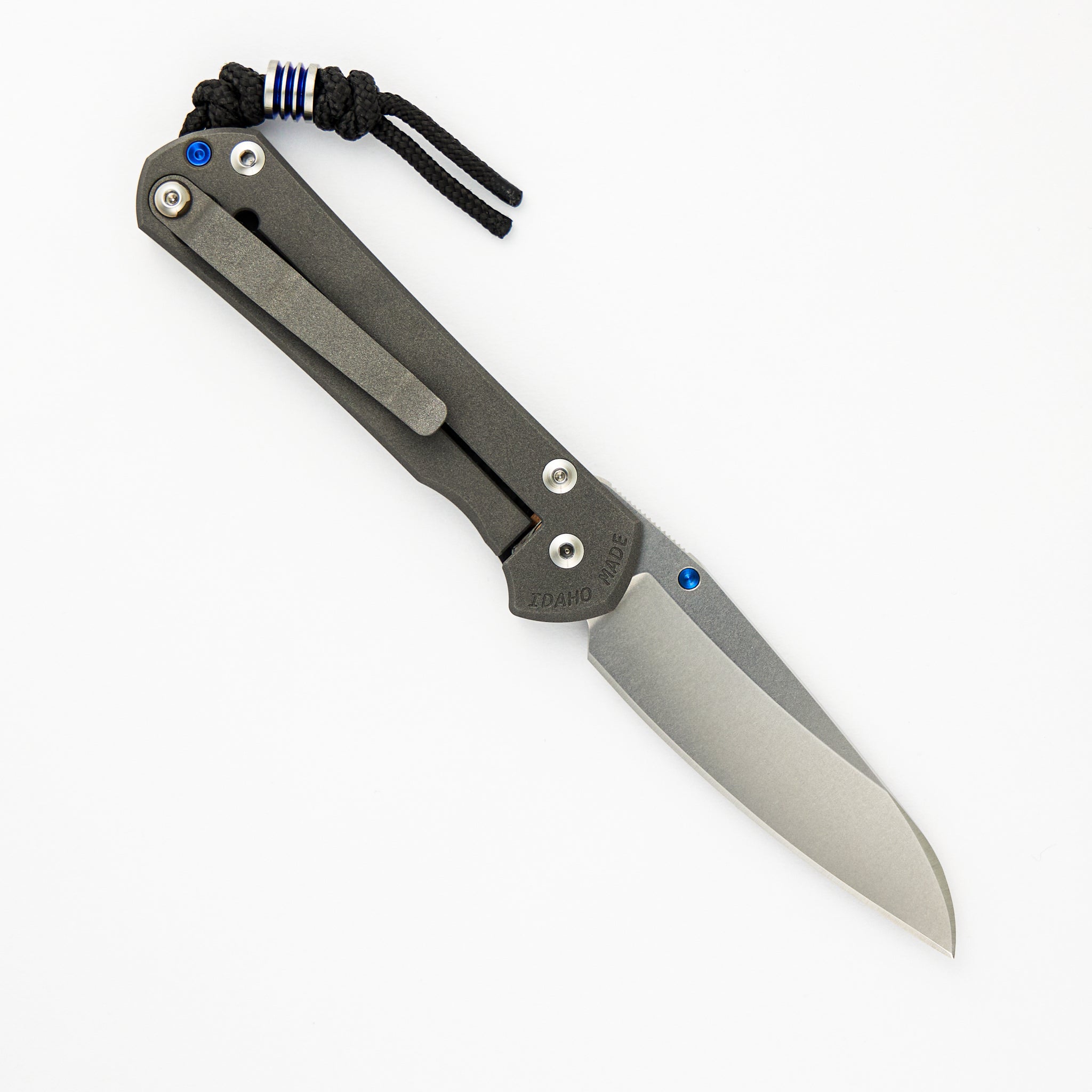 Chris Reeve Small Sebenza 31 - Titanium/Carbon Fiber Handle - Insingo CPM MagnaCut Blade - Blue Single Lug