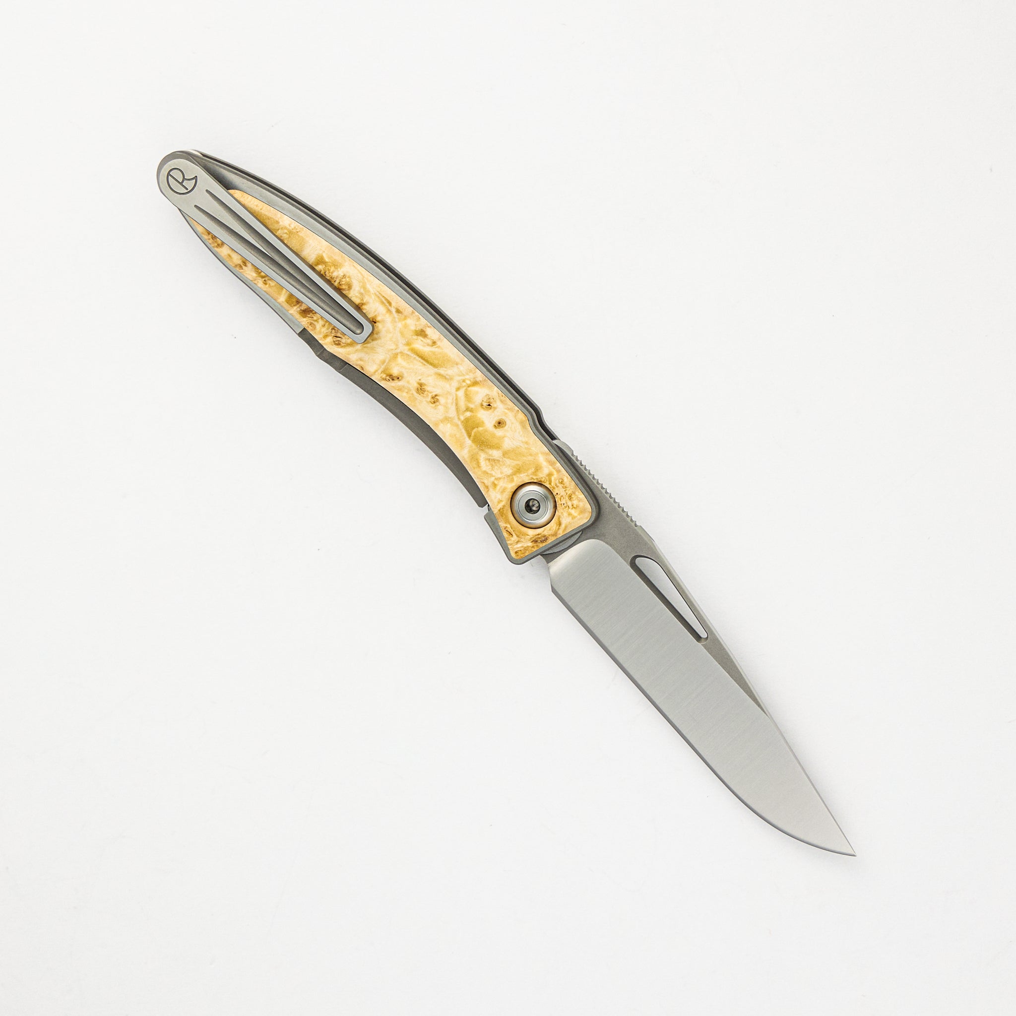 Chris Reeve Mnandi - Titanium Handle - Box Elder Inlays - CPM S45VN Blade