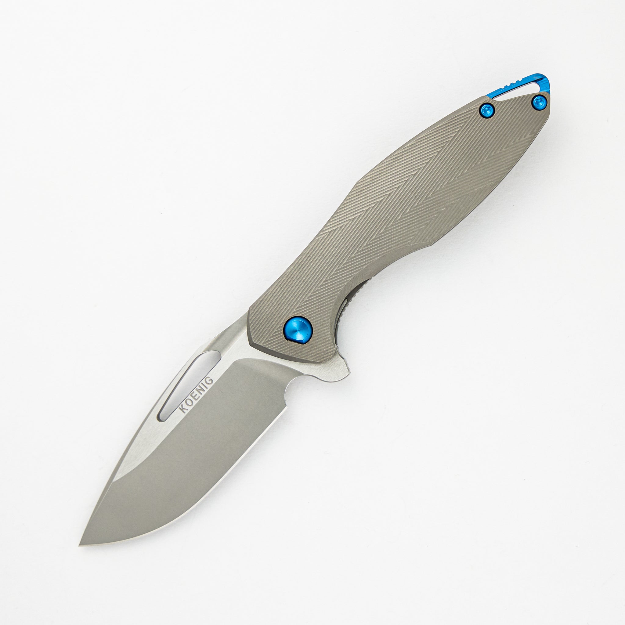 Mini Arius - Patterned - Titanium Handle - M390 Blade