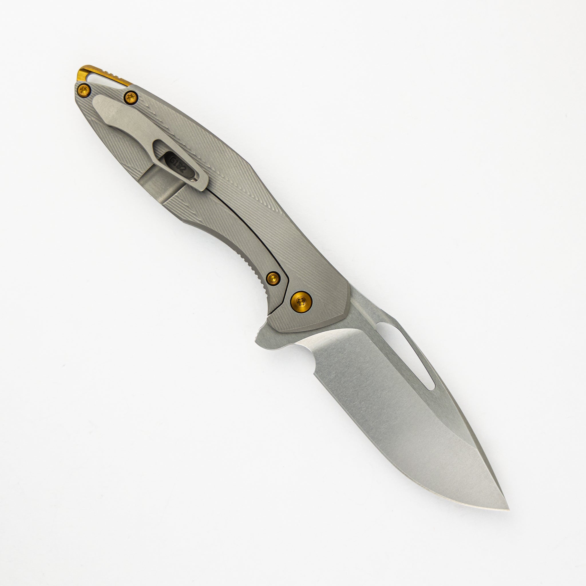 Mini Arius - Patterned - Titanium Handle - M390 Blade