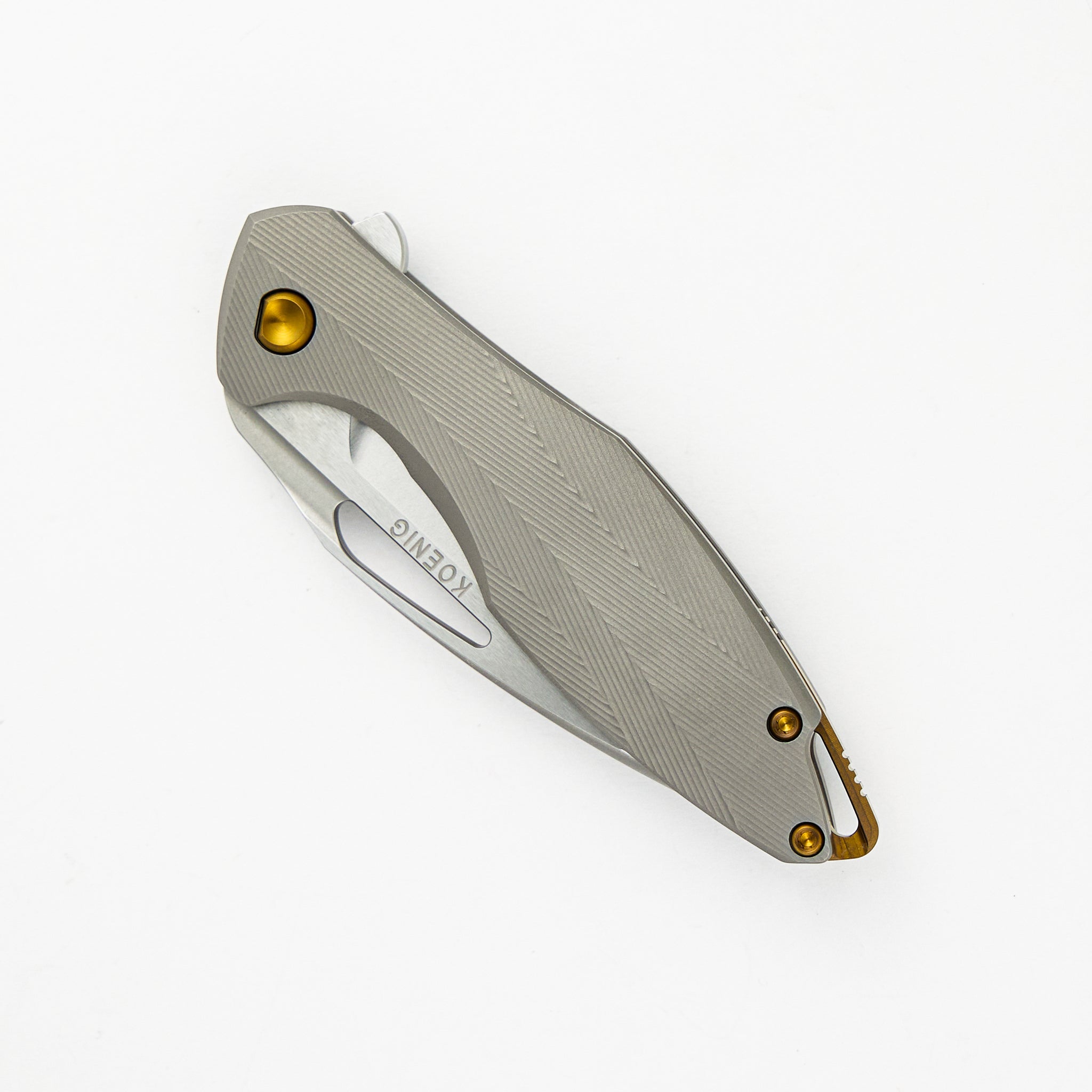 Mini Arius - Patterned - Titanium Handle - M390 Blade