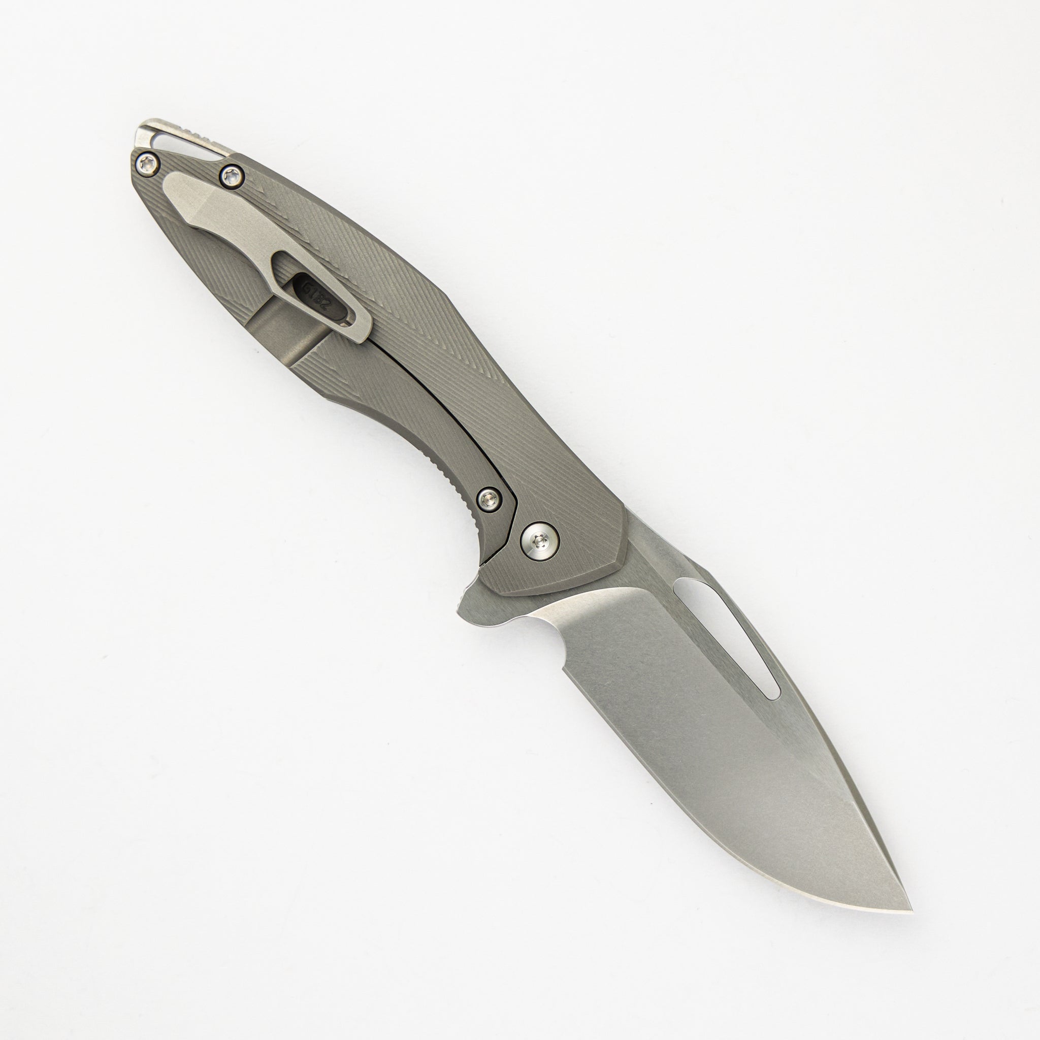 Mini Arius - Patterned - Titanium Handle - M390 Blade