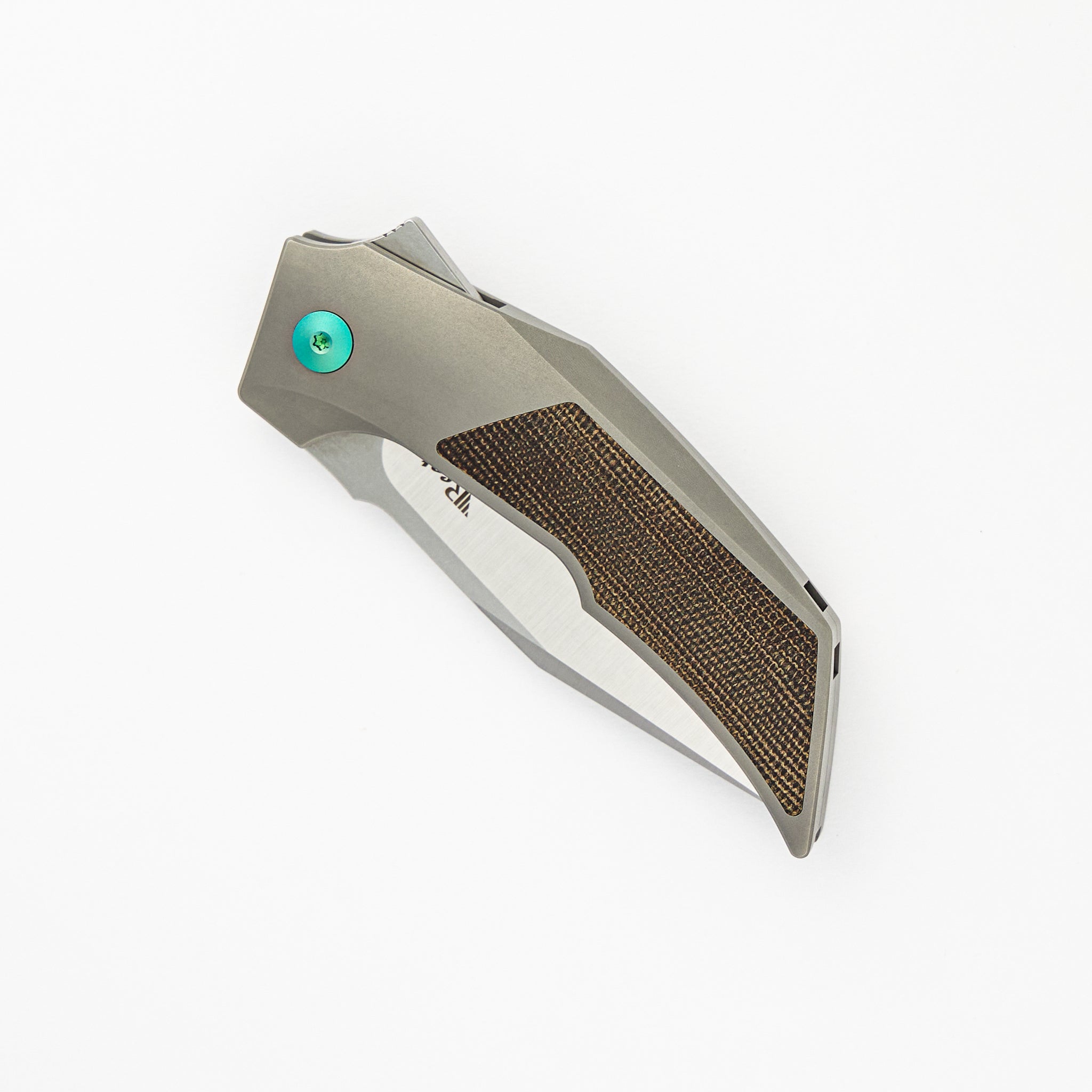 Reate Knives T3000 - Titanium/Green Micarta Handle - M390 Blade