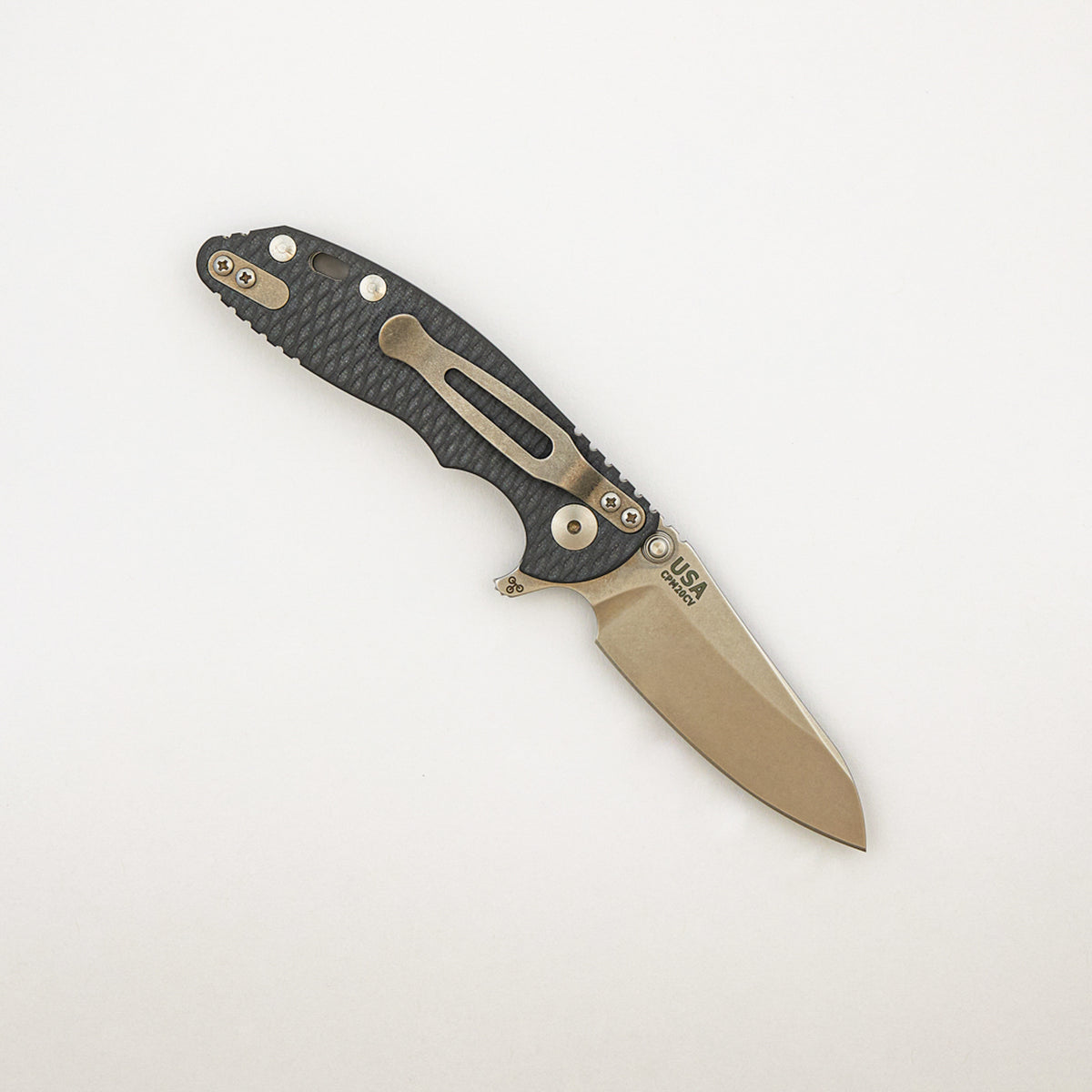 XM-18 3.0" - Skinny Sheepsfoot - Tri-Way - Stonewash - Grey G10