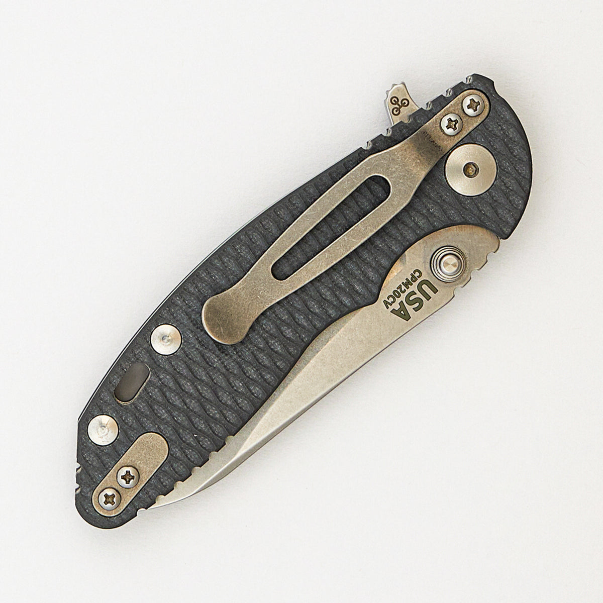 XM-18 3.0" - Skinny Sheepsfoot - Tri-Way - Stonewash - Grey G10