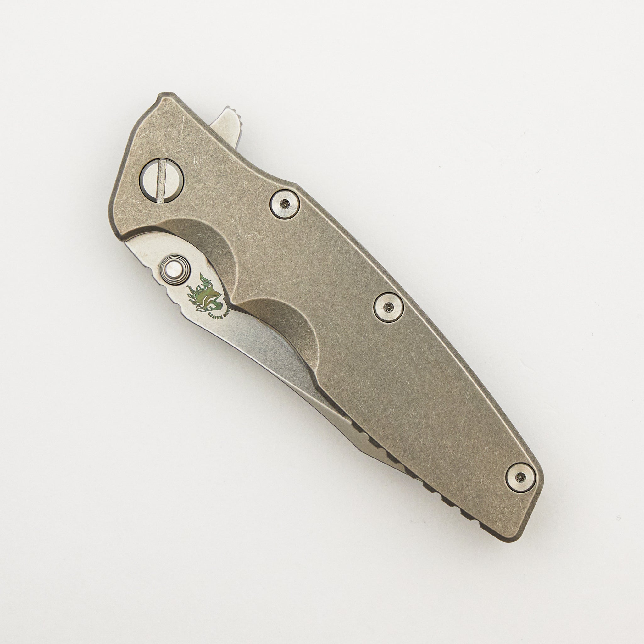 Eklipse 3.5" - S45VN Spearpoint - Tri-Way - Stonewash