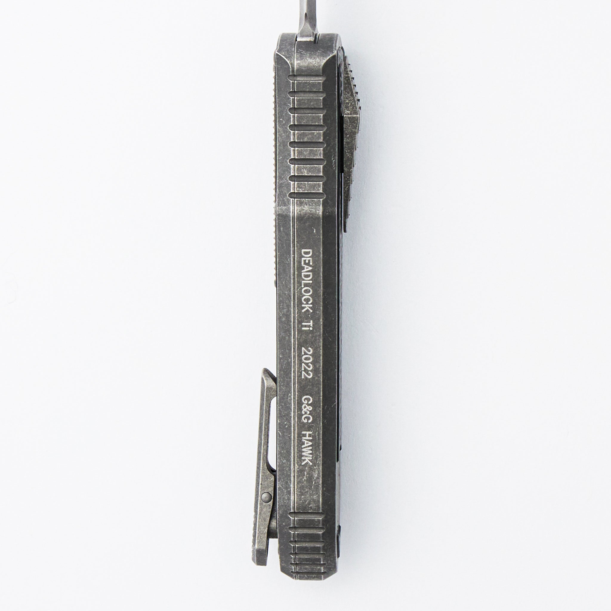 Deadlock Model C - Titanium Handle W/ Carbon Fiber Inlay - 20CV Blade