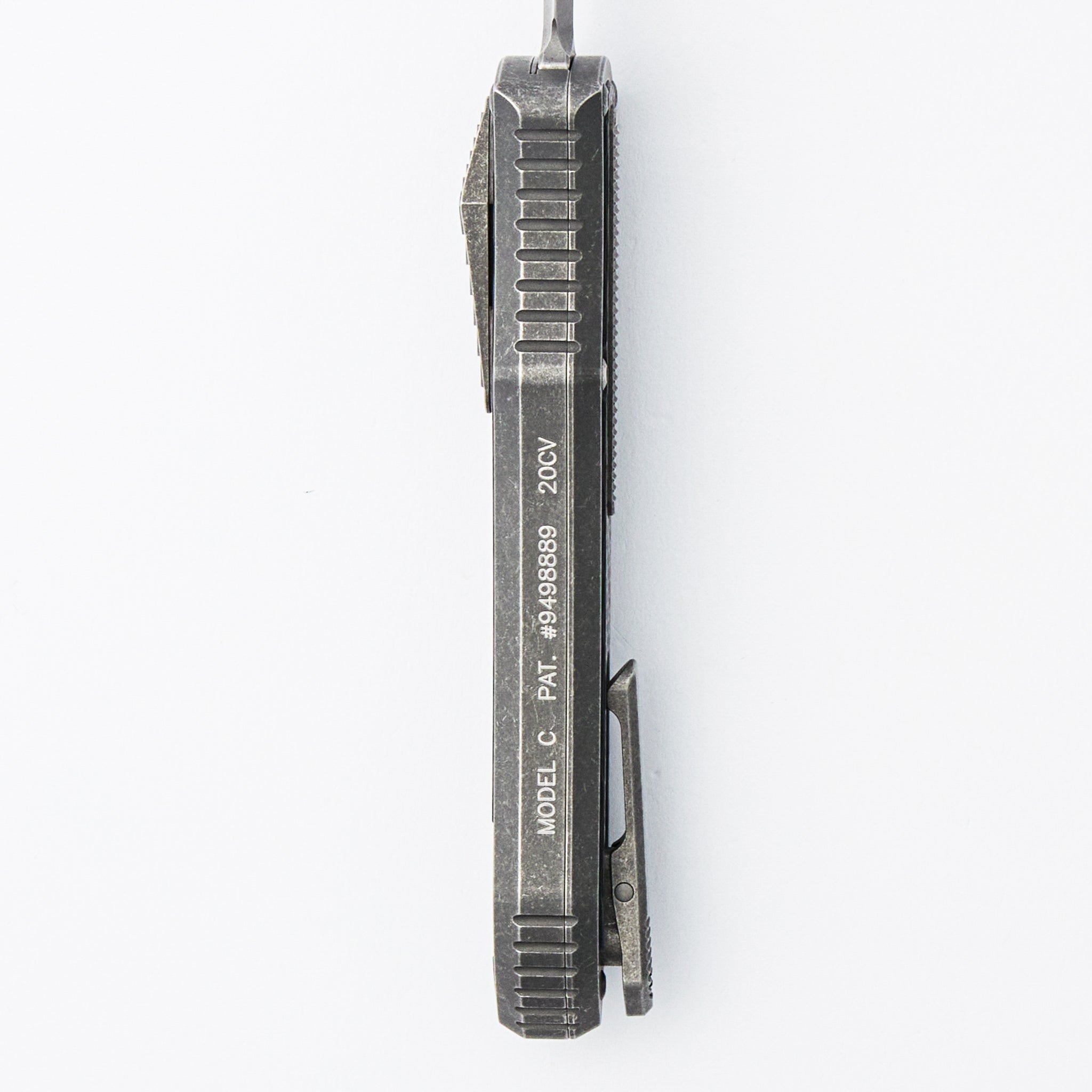 Deadlock Model C - Titanium Handle W/ Carbon Fiber Inlay - 20CV Blade
