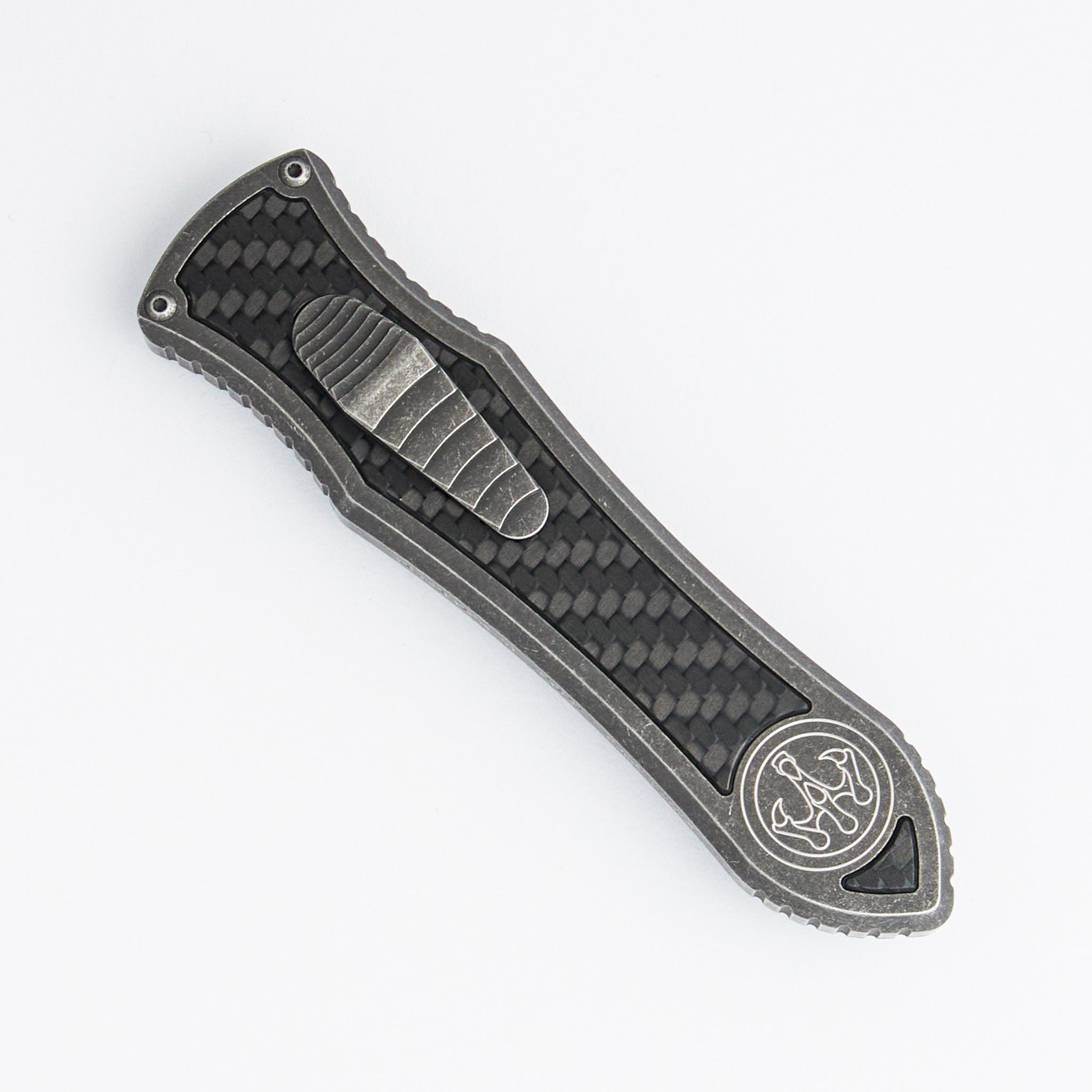 Deadlock Model C - Titanium Handle W/ Carbon Fiber Inlay - 20CV Blade
