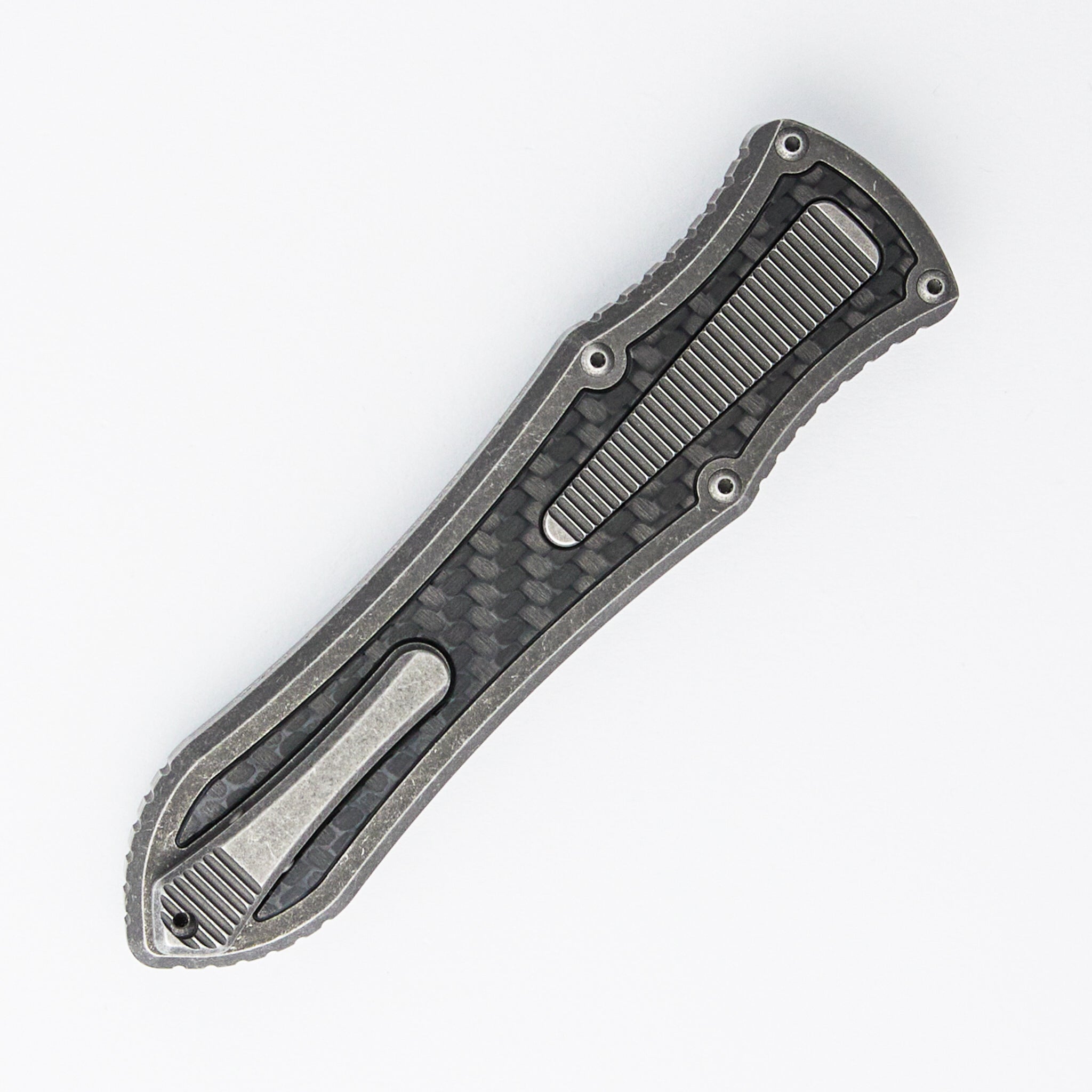 Deadlock Model C - Titanium Handle W/ Carbon Fiber Inlay - 20CV Blade