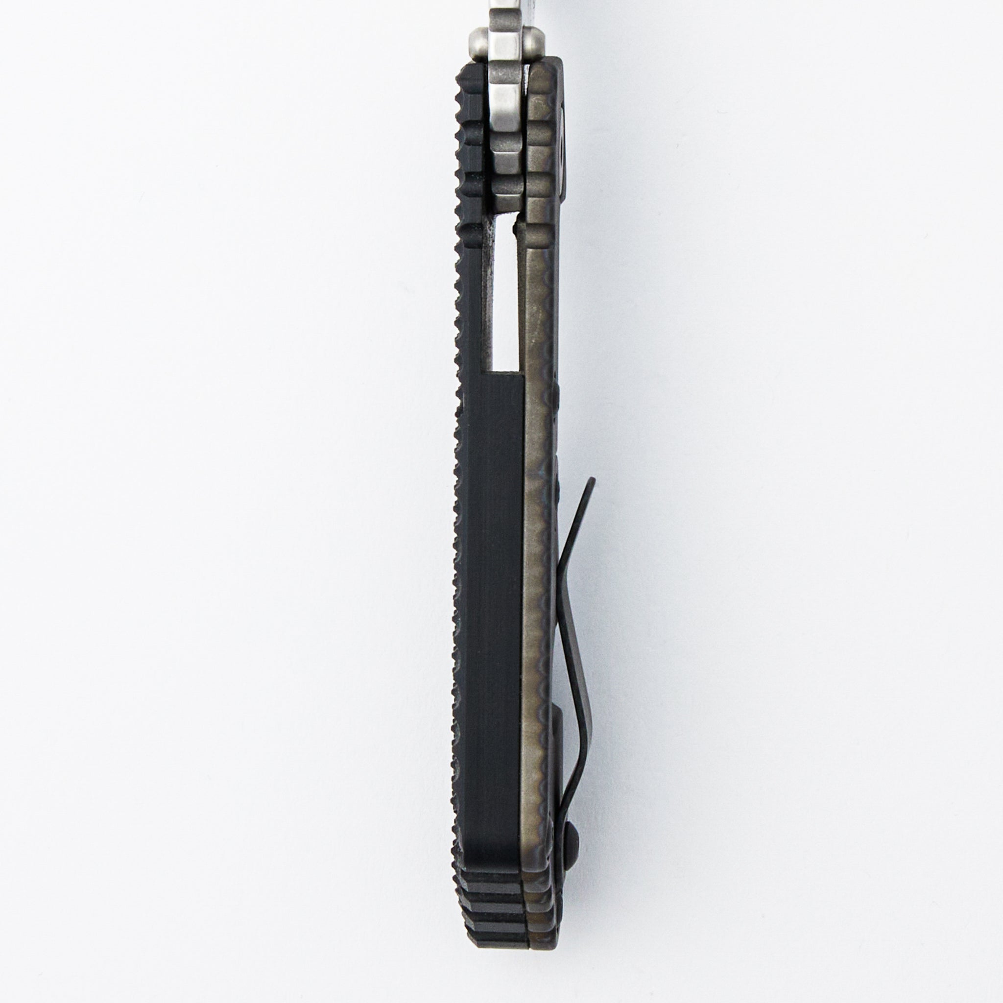SNG Gunner Grip - Drop Point CTS-XHP Blade - Titanium/Black G10 Handle