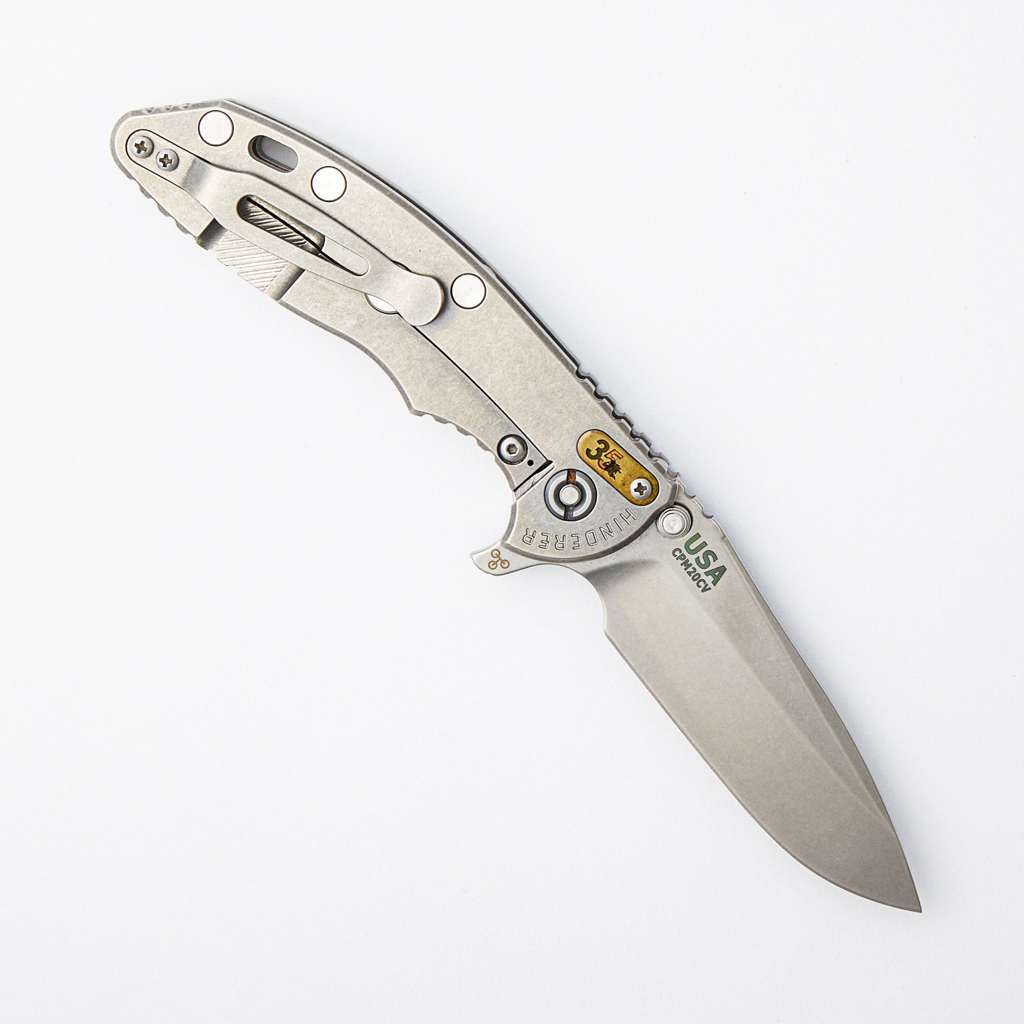 XM-18 3.5" - CPM 20CV Spearpoint - Tri-Way - Stonewash