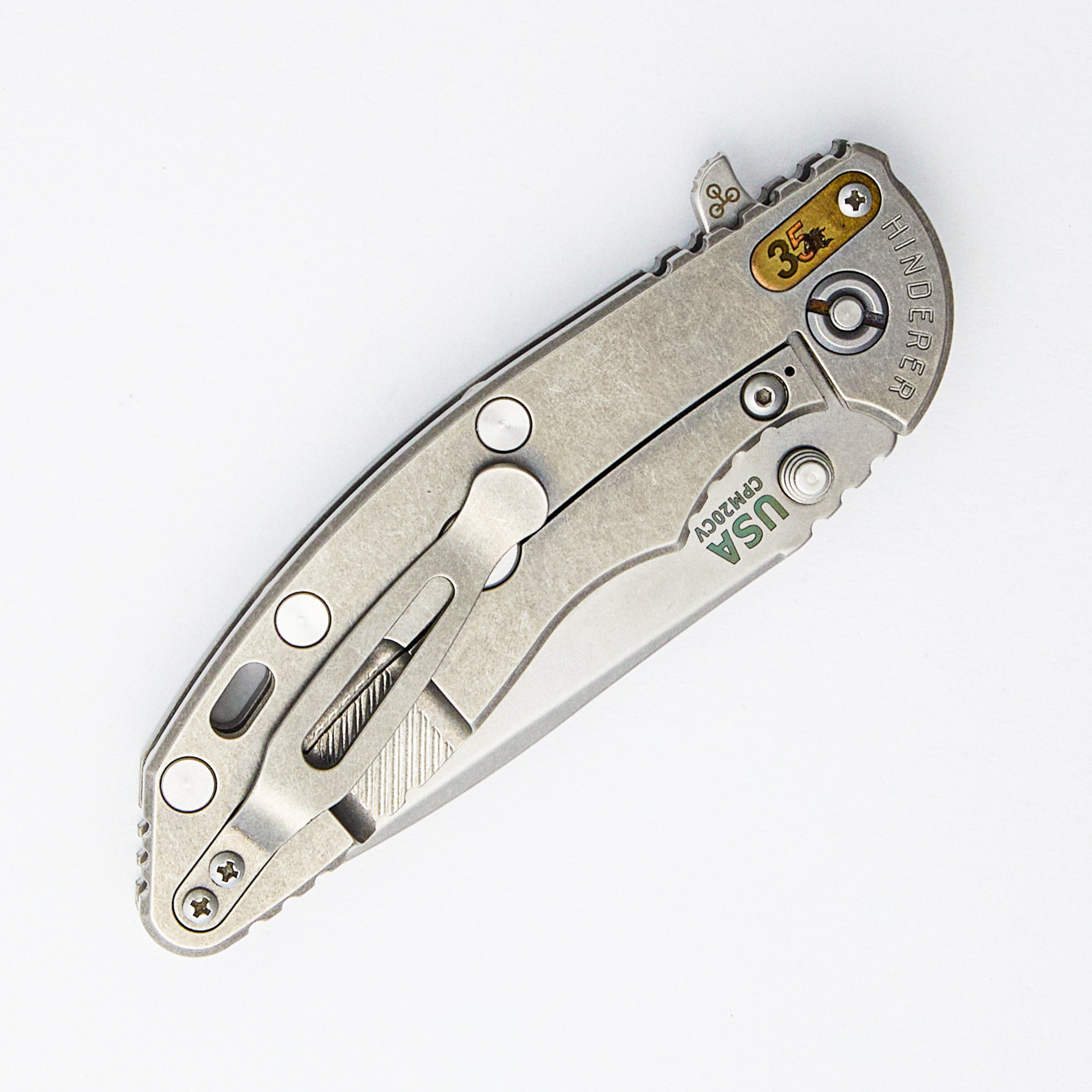 XM-18 3.5" - CPM 20CV Spearpoint - Tri-Way - Stonewash