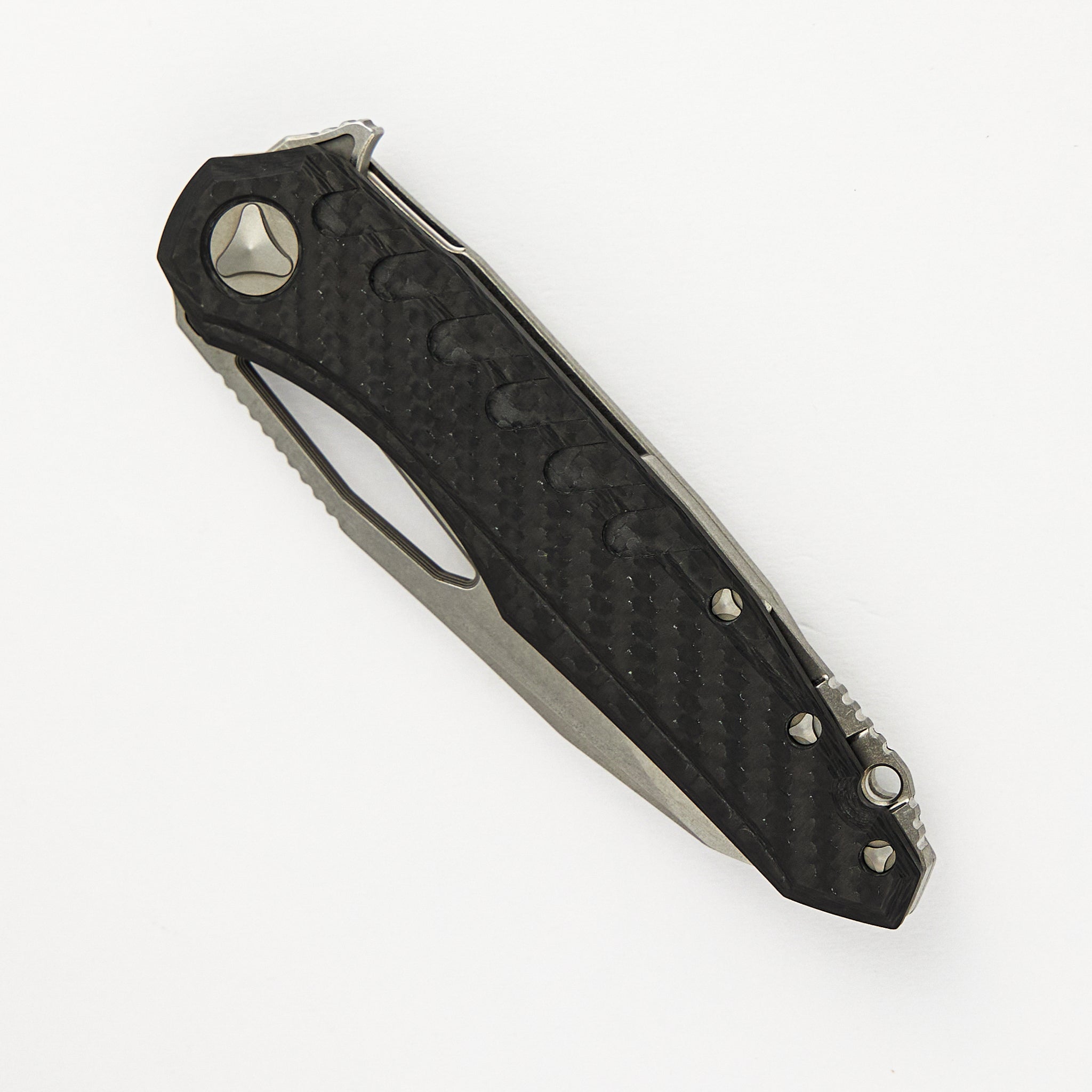 Microtech Sigil W/ Carbon Fiber Stonewash Standard 196-10 CF