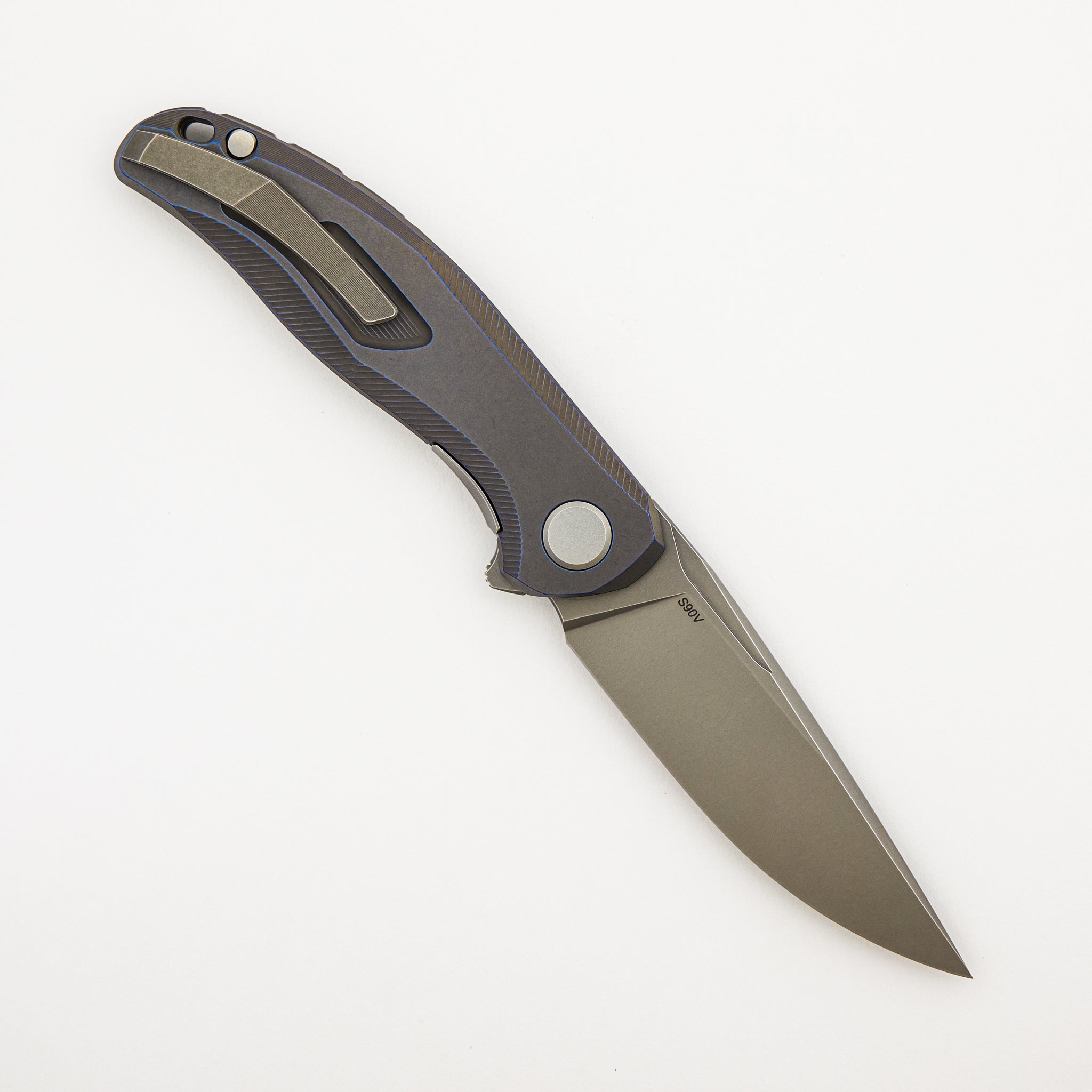 Stellar First Production – Titanium Handle – S90V Blade – MRBS