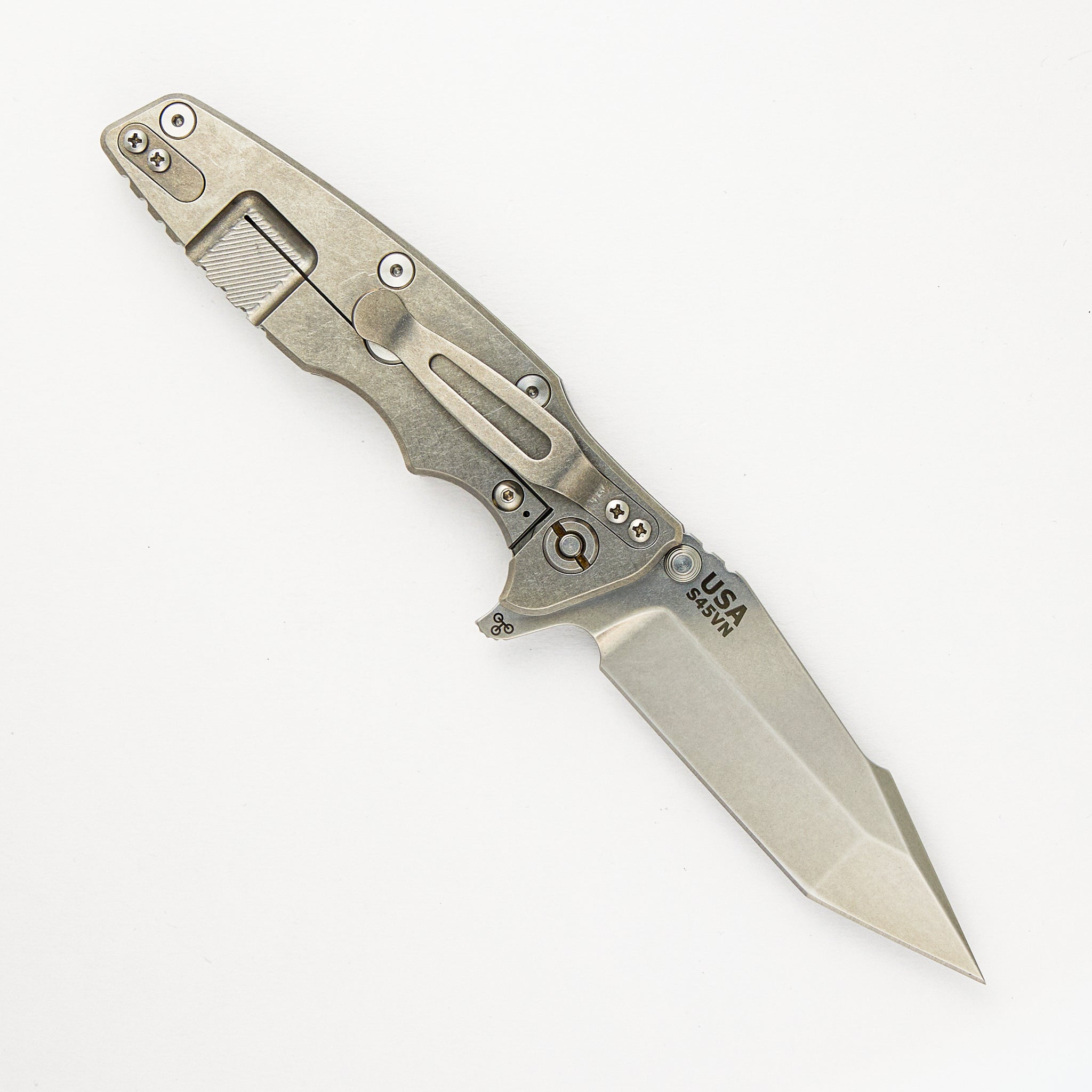 Eklipse 3.5" S45VN Harpoon Tanto Tri-Way Stonewash FDE G10