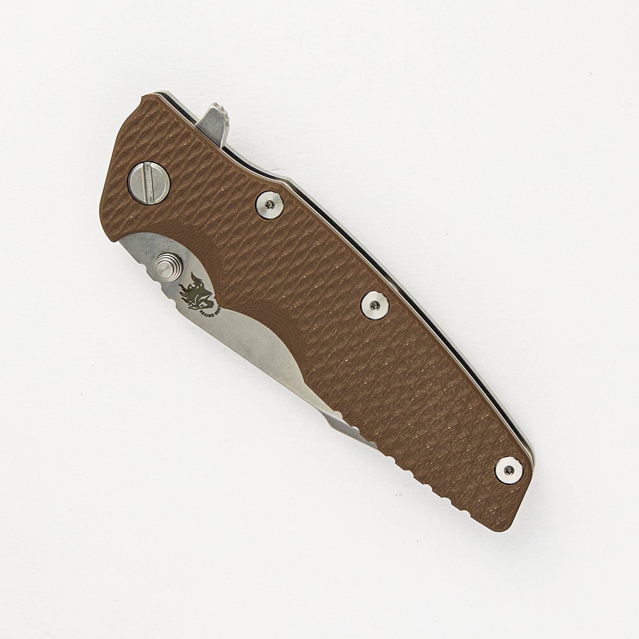 Eklipse 3.5" S45VN Harpoon Tanto Tri-Way Stonewash FDE G10