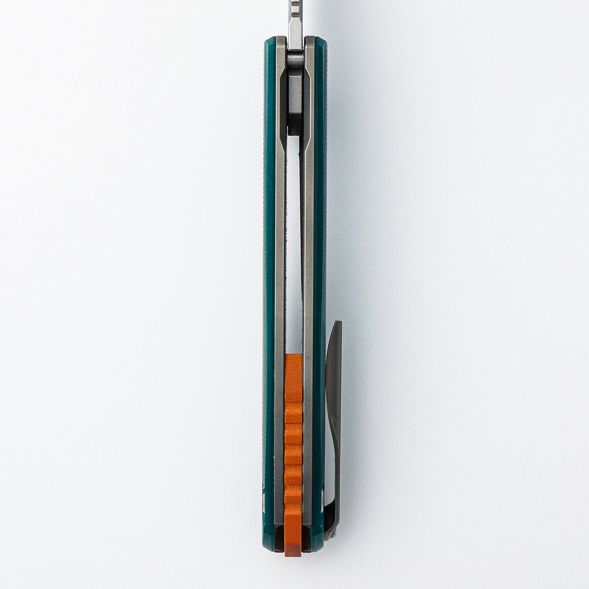 F3 - Elmax Blade - Emerald Micarta Handle - Orange G10 Accents - MRBS