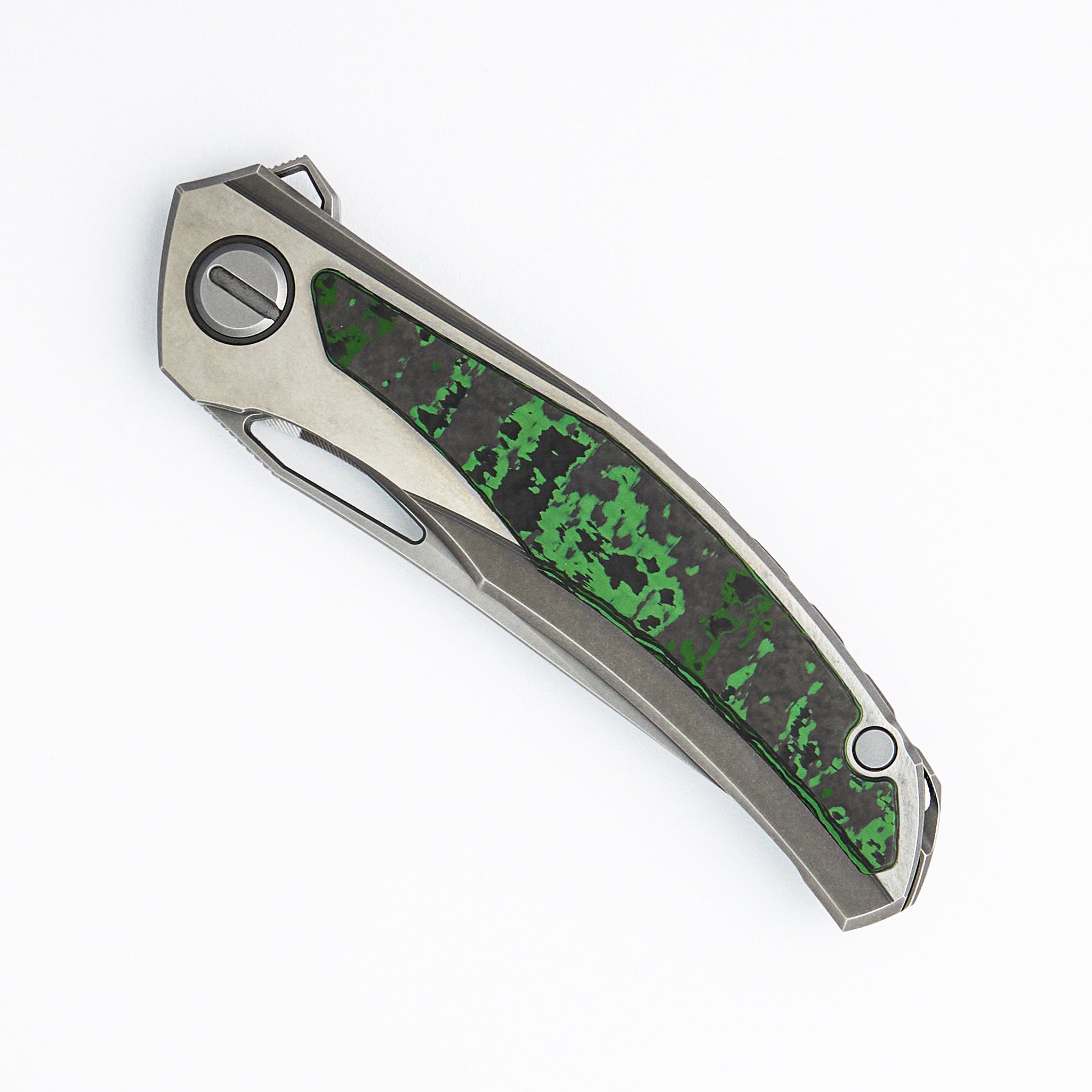 Quantum - M390 Blade - Jungle Wear Carbon Fiber/Titanium Handle - MRBS